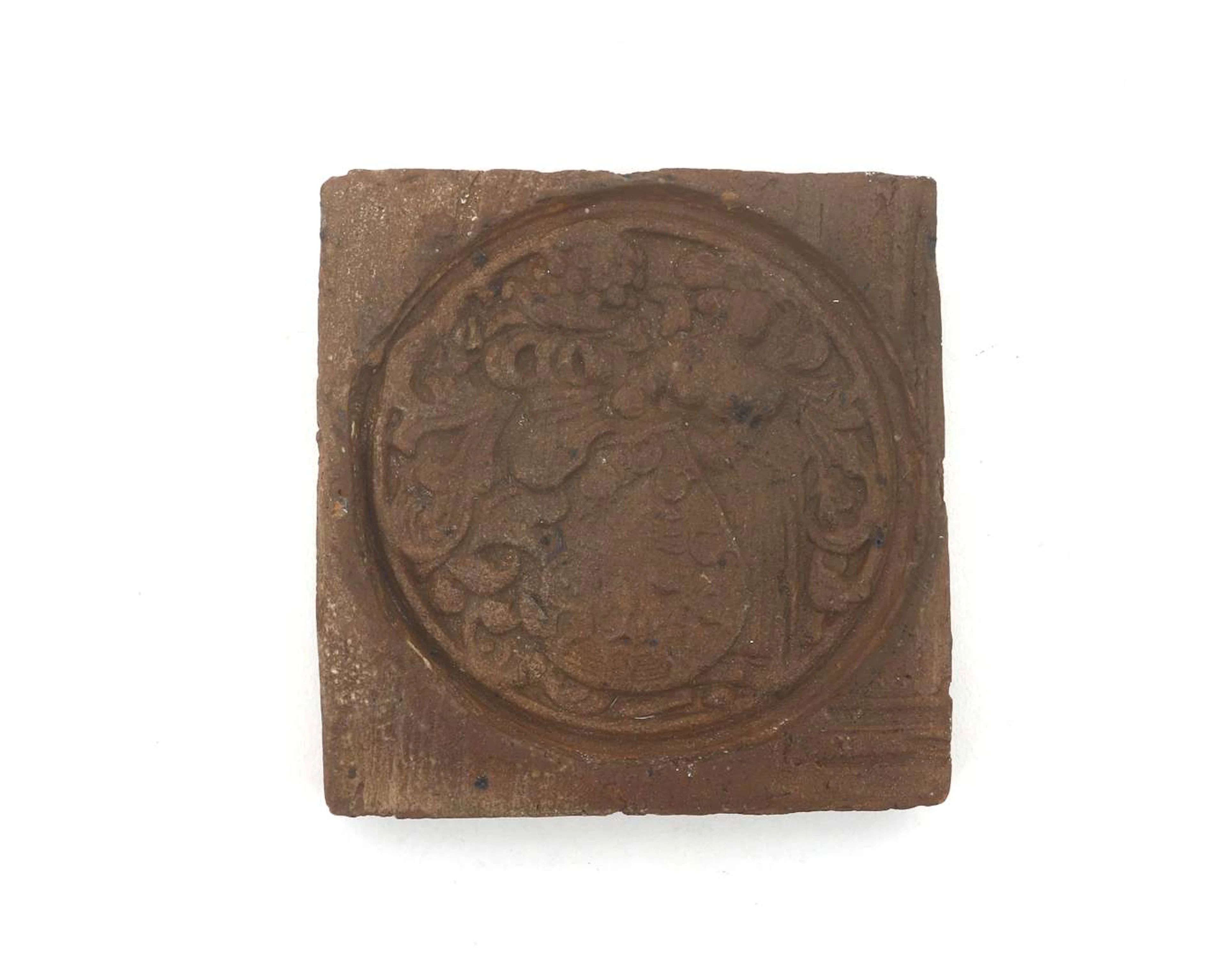 A ceramic fireplace tile, Germany, 17th century