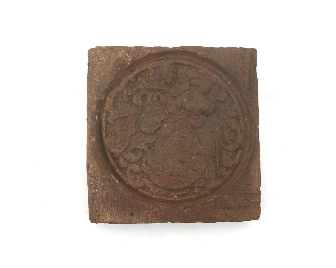 A ceramic fireplace tile, Germany, 17th century