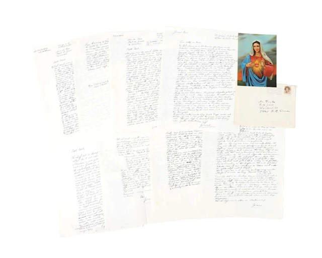 Gerard Reve – 7 original handwritten letters on 8 sheets, mostly written