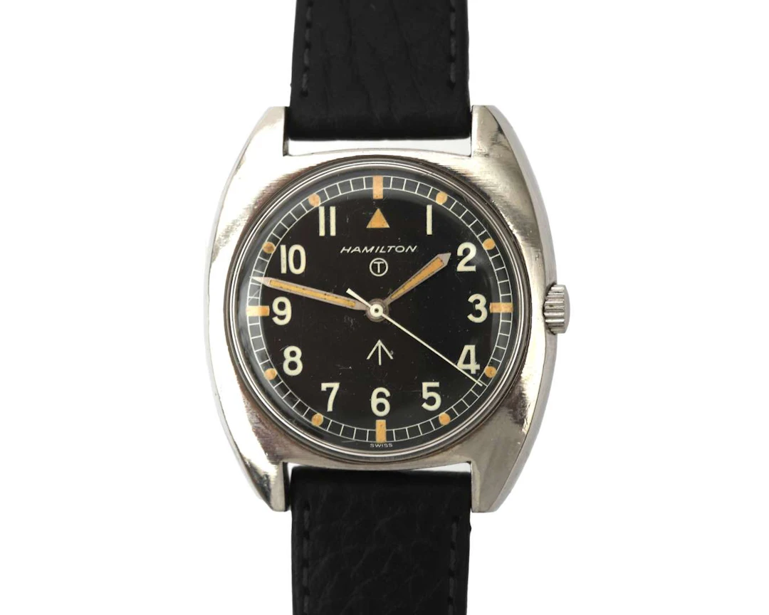 A steel Hamilton Pilot Pioneer wristwatch. Ref. W10 6645-99. c. 1974.