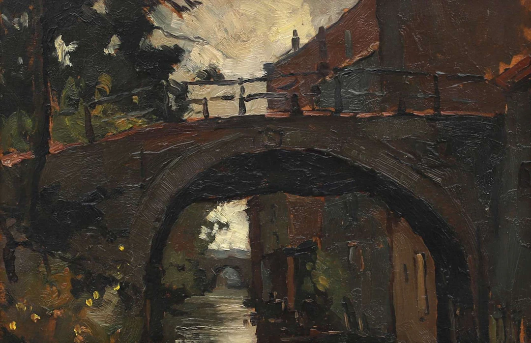Willem Hendrik van der Nat (1865-1929), The Binnendieze of 's-Hertogenbosch