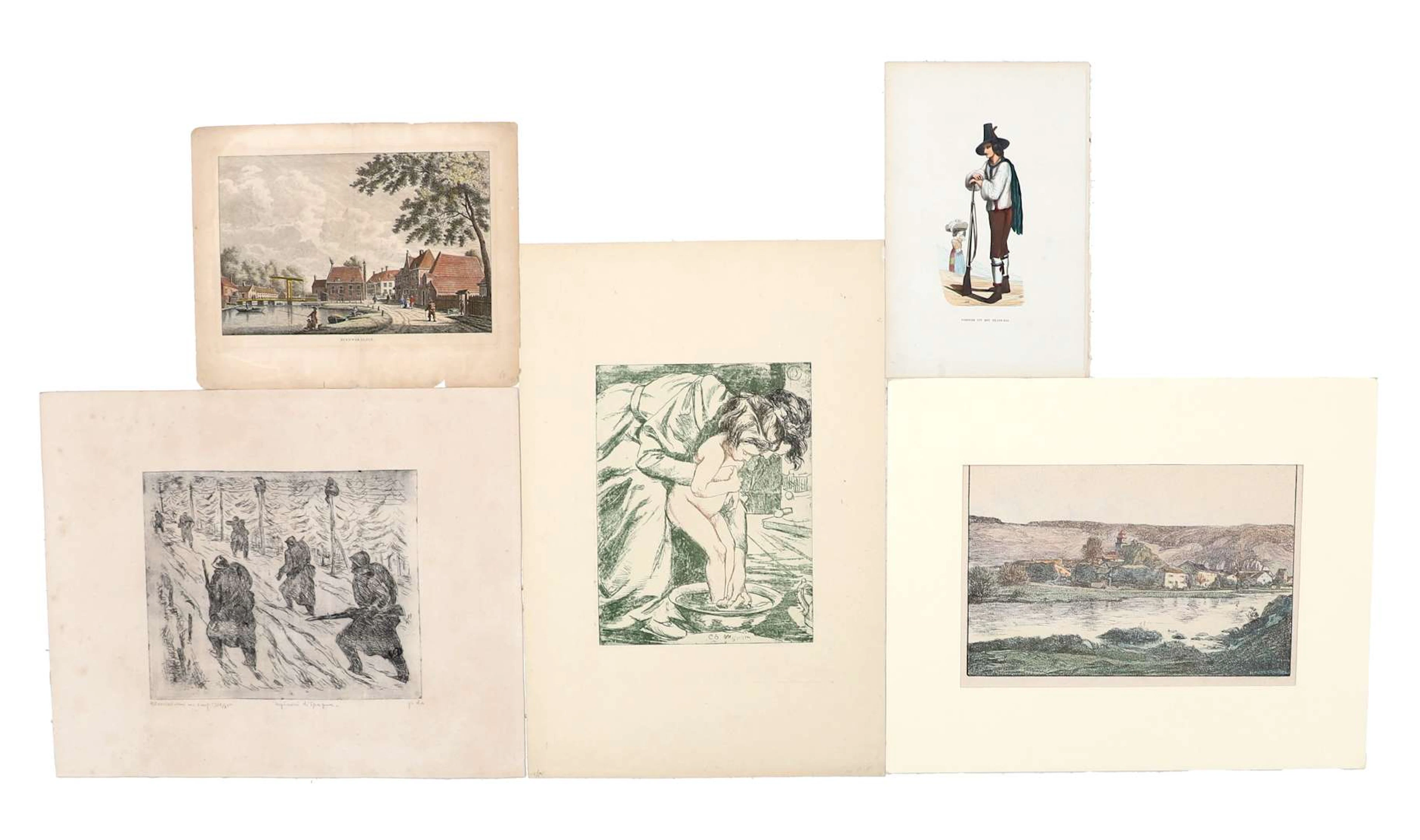 A lot of printed matter, including works by Charles Maurin (1856–1914)