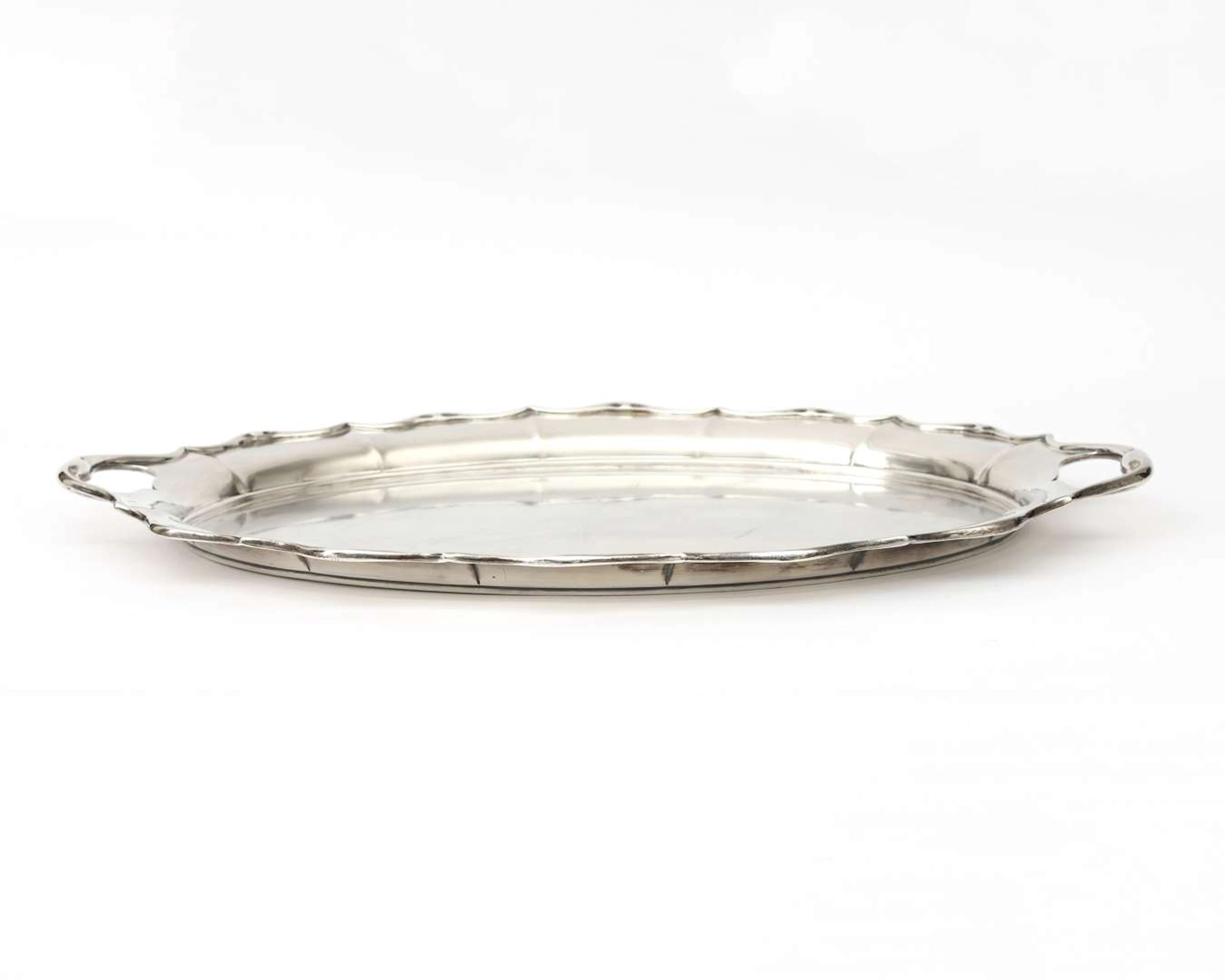 A silver tray, England, Sheffield, 1910
