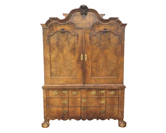 A walnut-veneered Louis XIV cabinet, Holland, c. 1720–1730