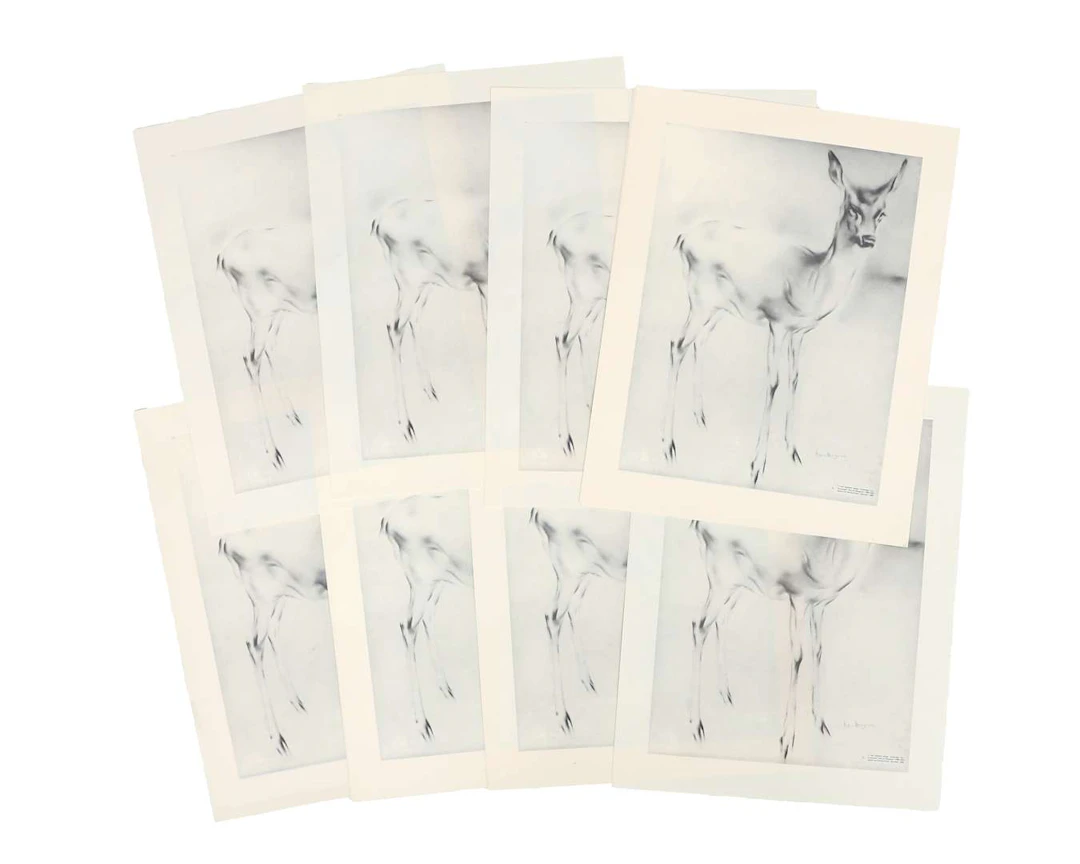 Approximately 30 prints. ‘The Little Deer’ by Han van Meegeren. Published