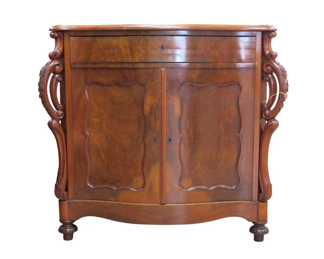 A mahogany sideboard. Biedermeier, circa 1860
