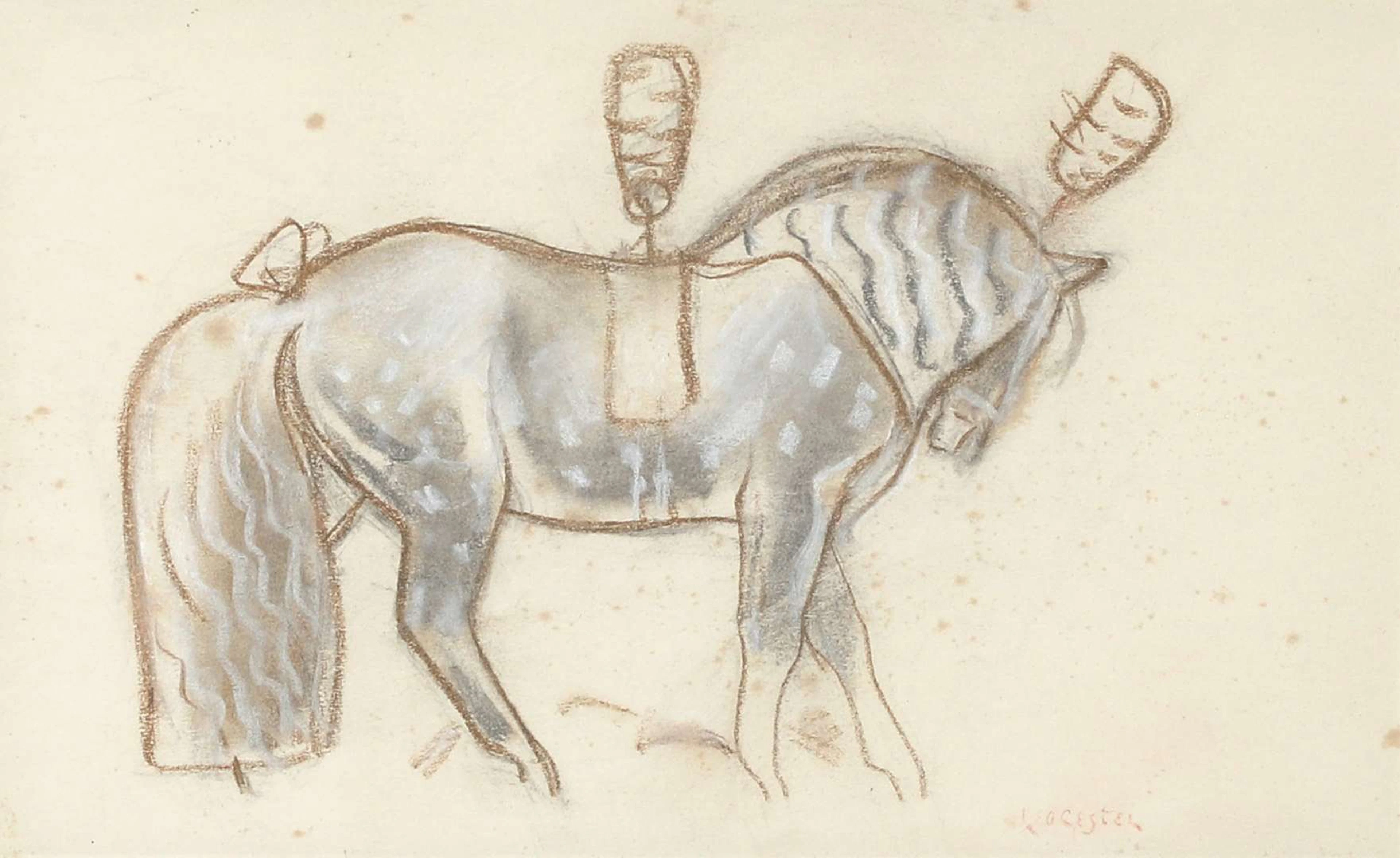 Leo Gestel (1881–1941), Study of a Carriage Horse