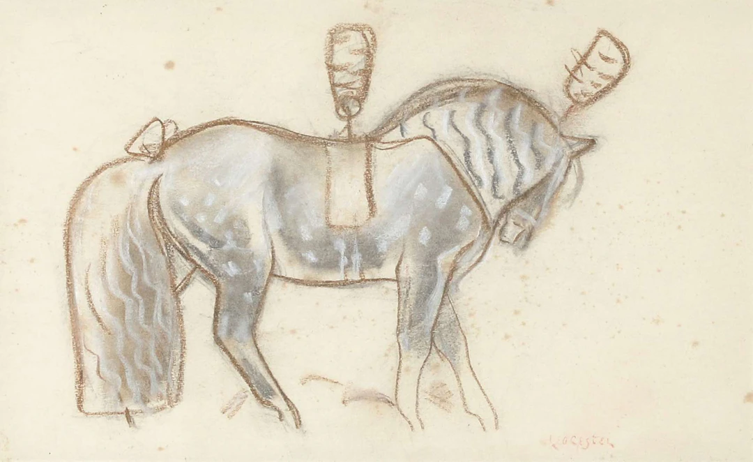 Leo Gestel (1881–1941), Study of a Carriage Horse