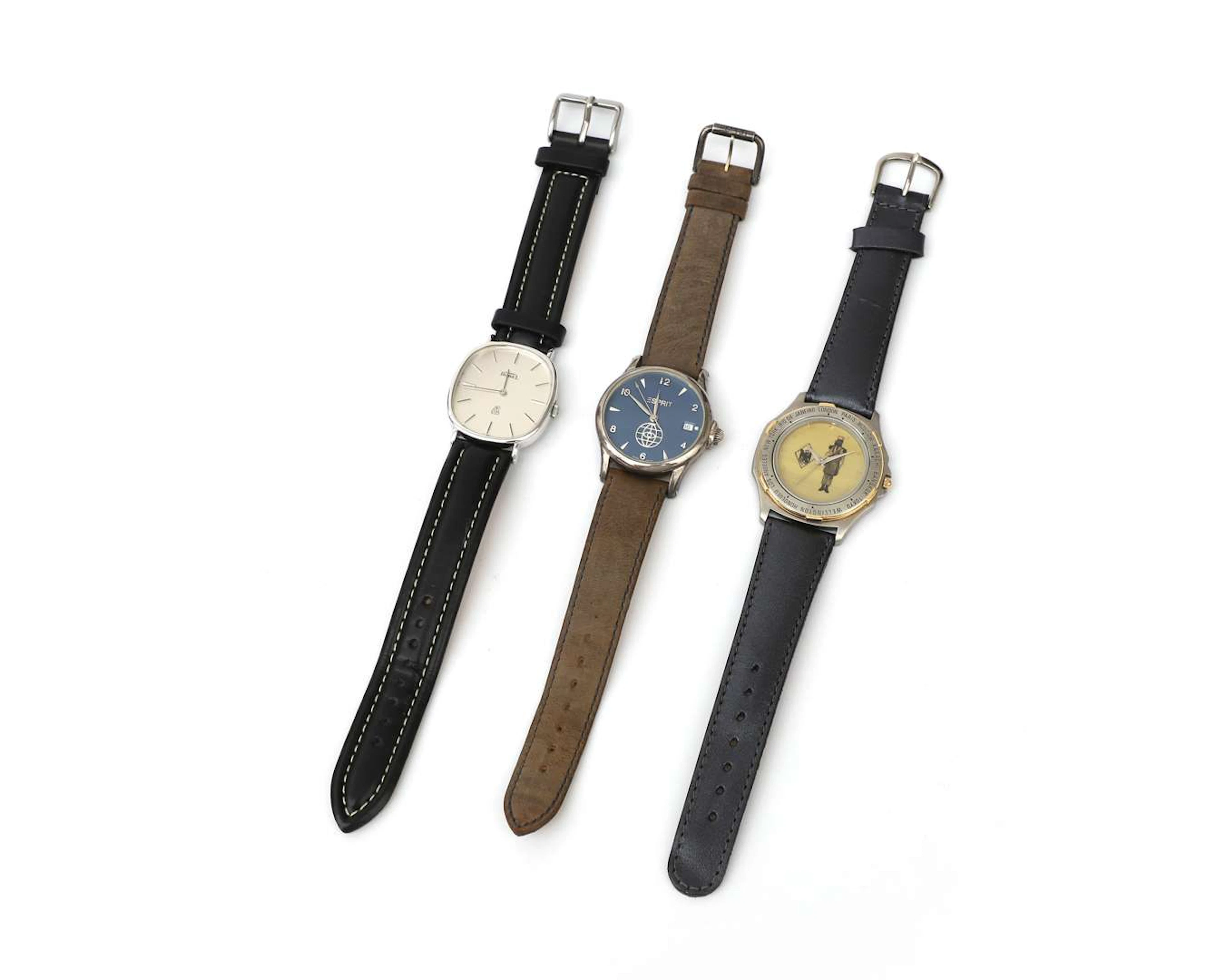 A lot comprising three watches: Esprit, E. Borel and J.Ch. Philippe