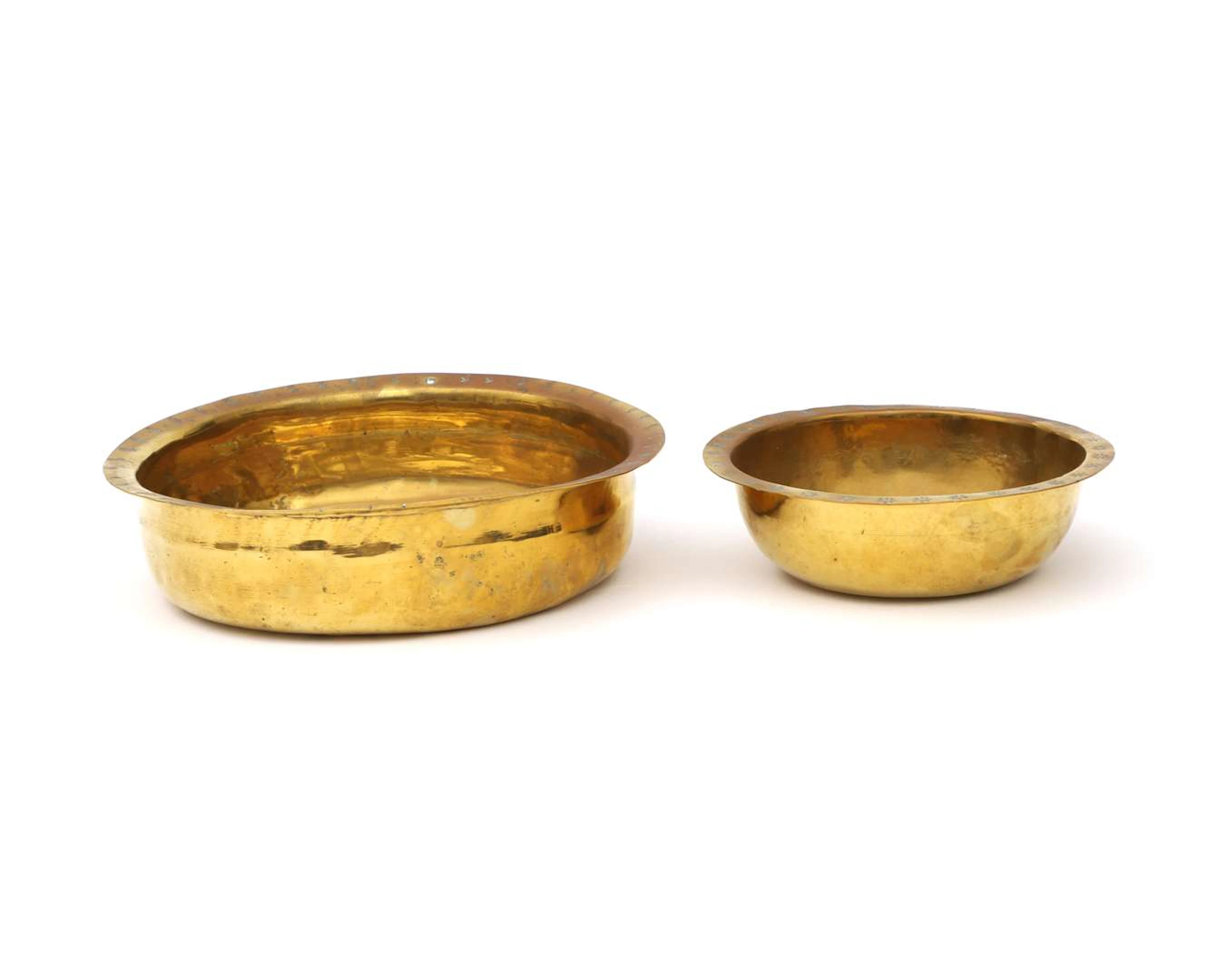 Two copper baptismal basins, Germany, 16th–17th century