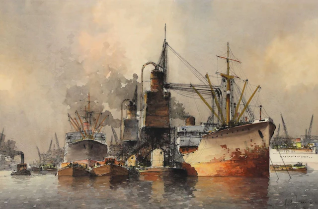 Marinus de Jongere (1912–1978), Grain Silos in the Port of Rotterdam