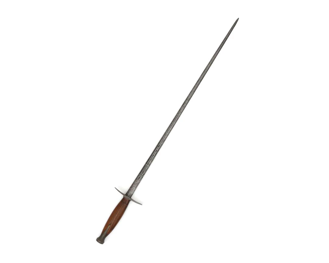 A rapier, probably from Holland, Delft, 18th century