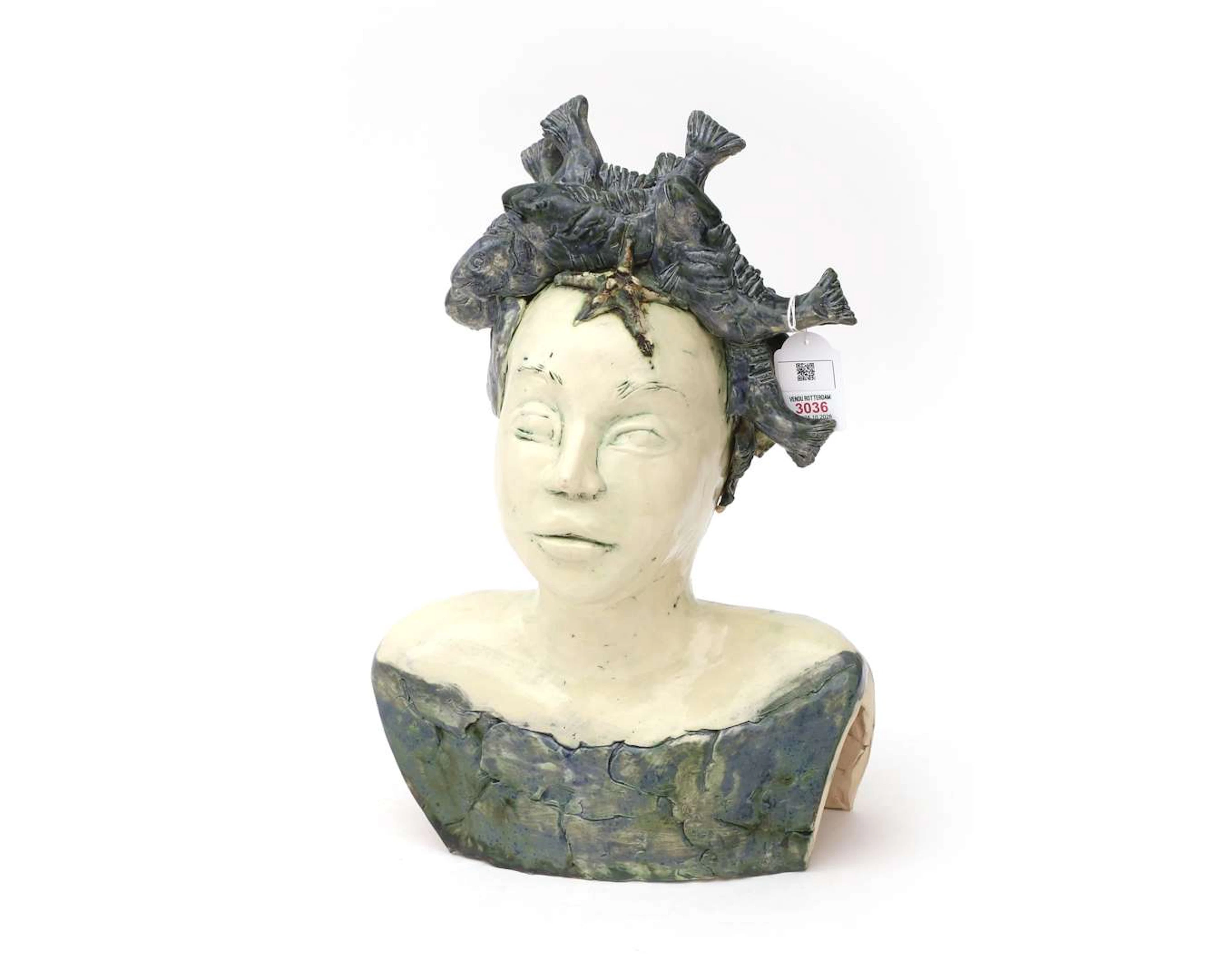 A ceramic bust, Vera Maguire