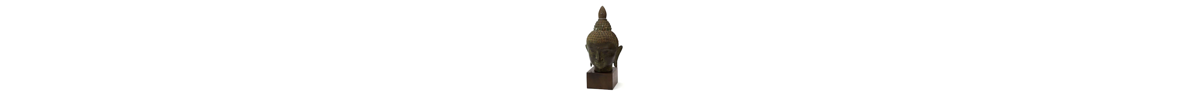 A bronze bust of a Buddha, Thailand, 20th century