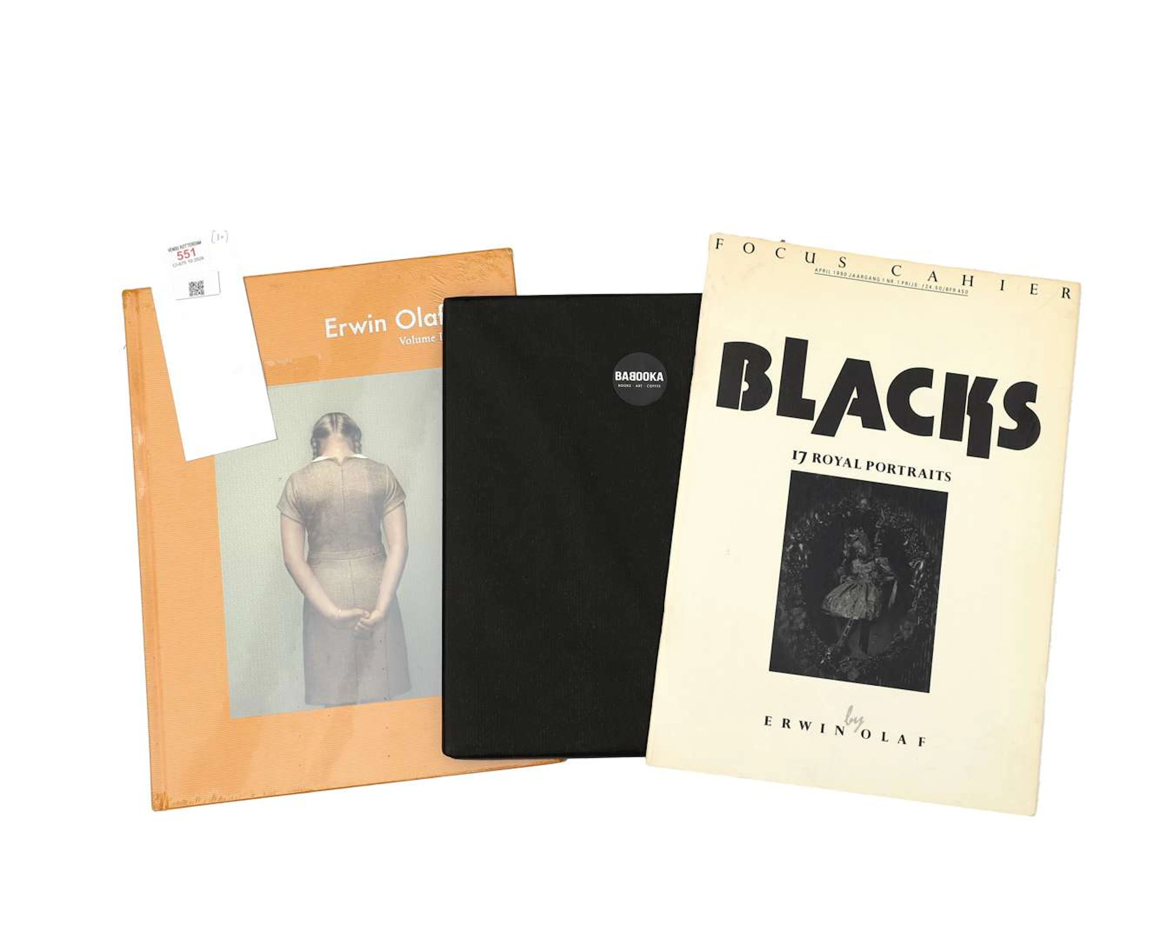 Erwin Olaf – 3 photo books, including *Blacks / Volume II* – some