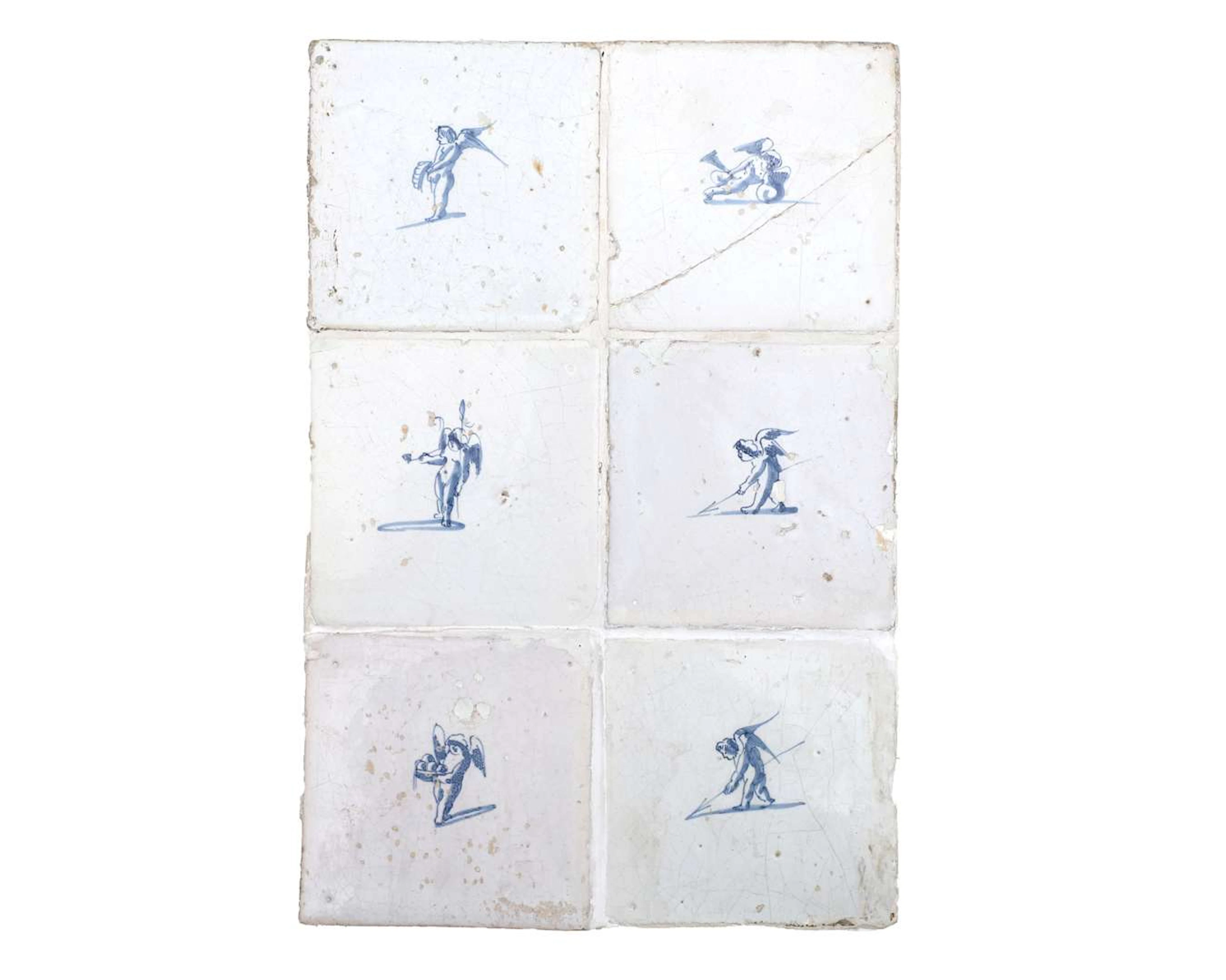 A tiled panel, Holland, 17th/18th century