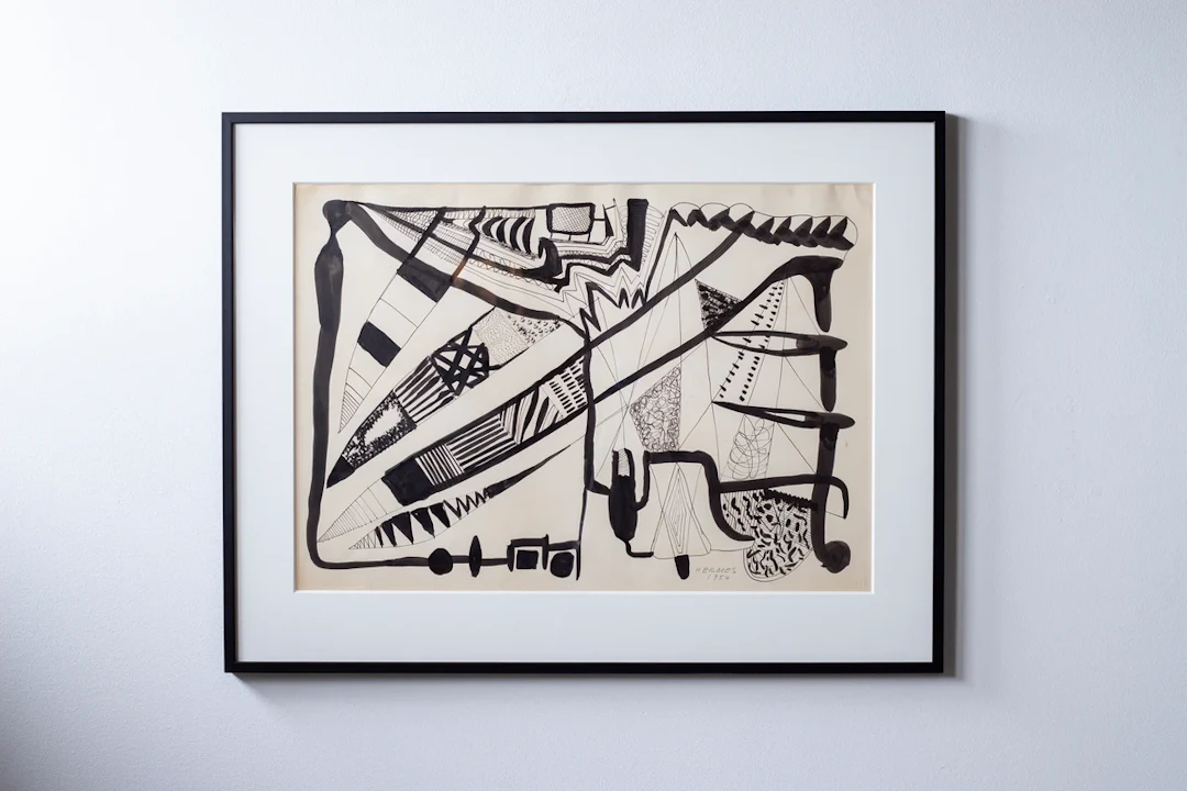 Olivier Herdies monochrome painting 1954