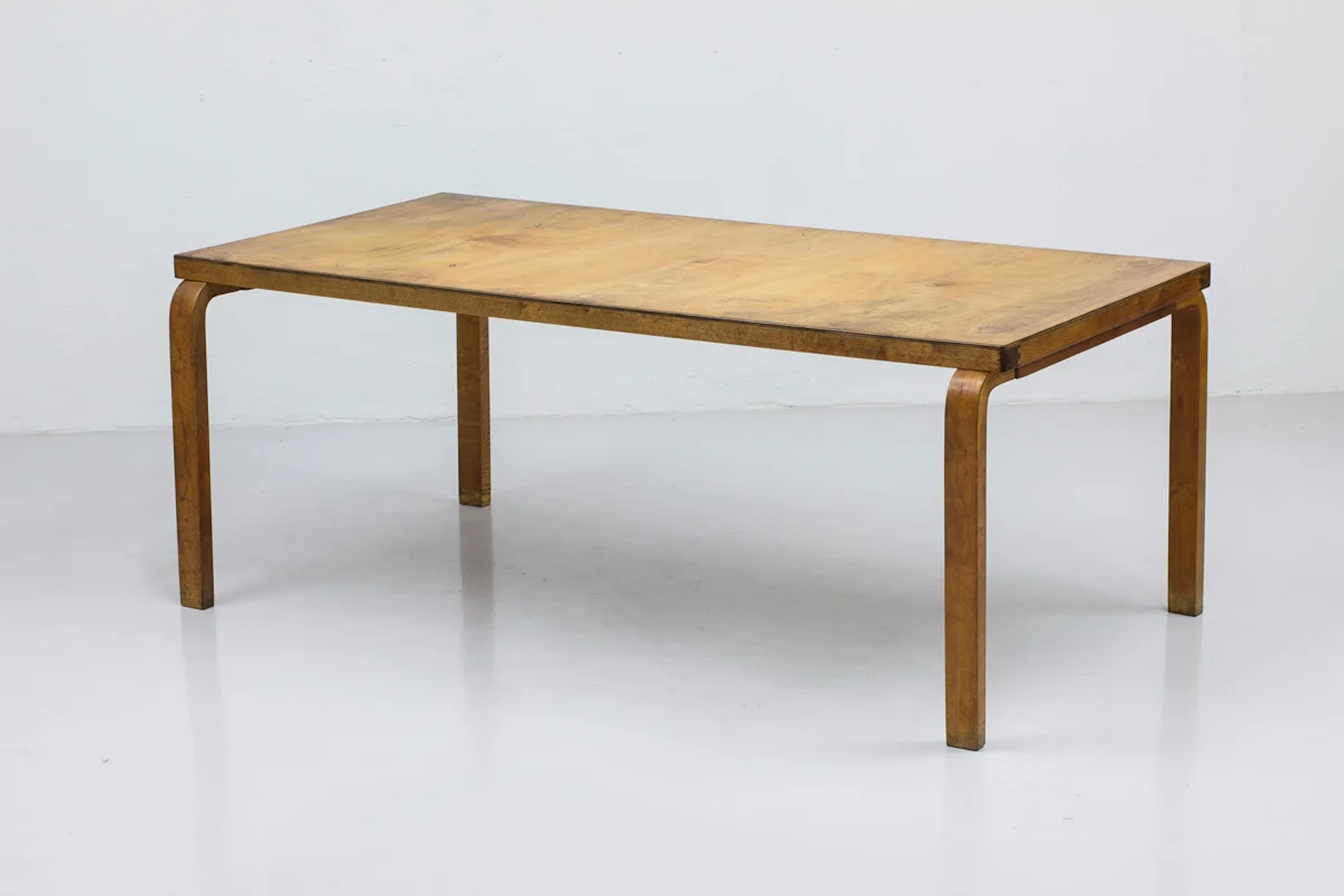 Early model 83 dining table by Aalto
