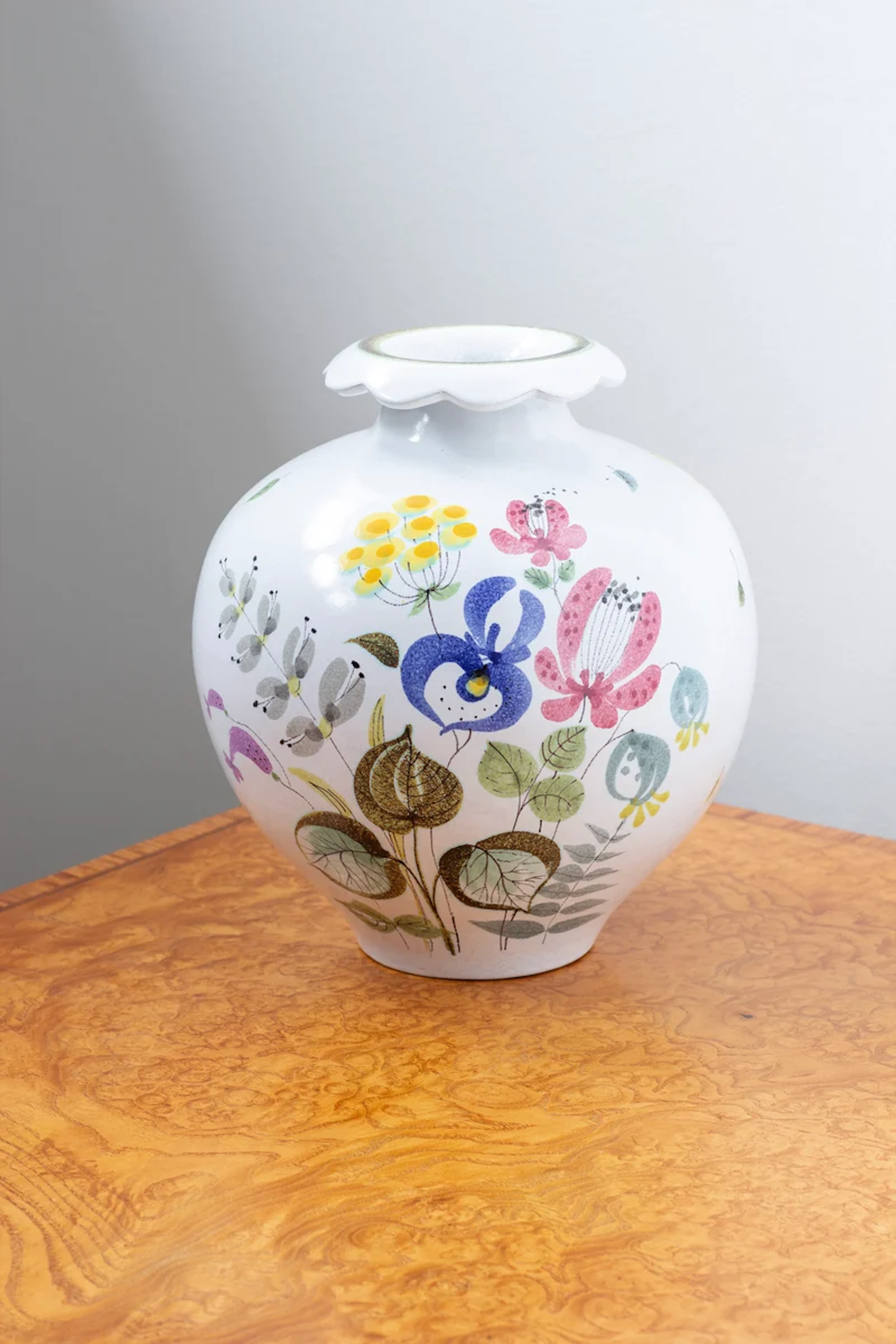 Faience vase by Stig Lindberg