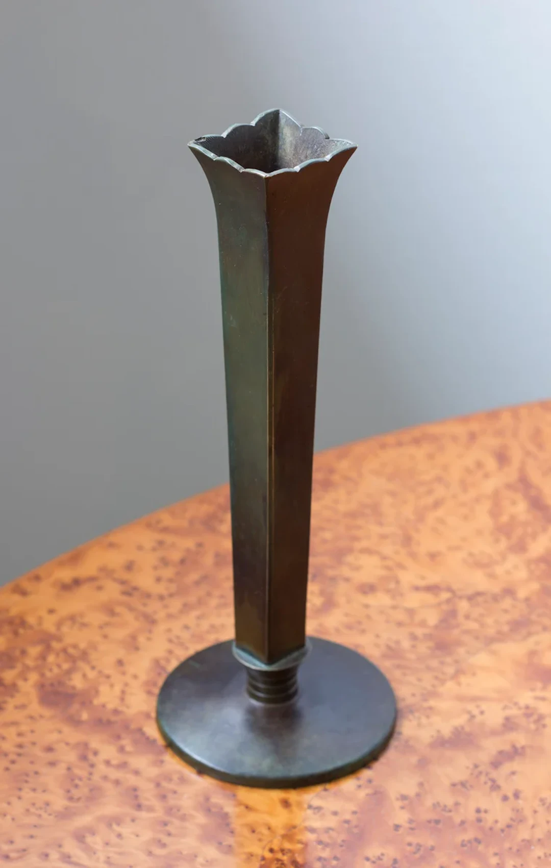 Orchid bronze vase by GAB