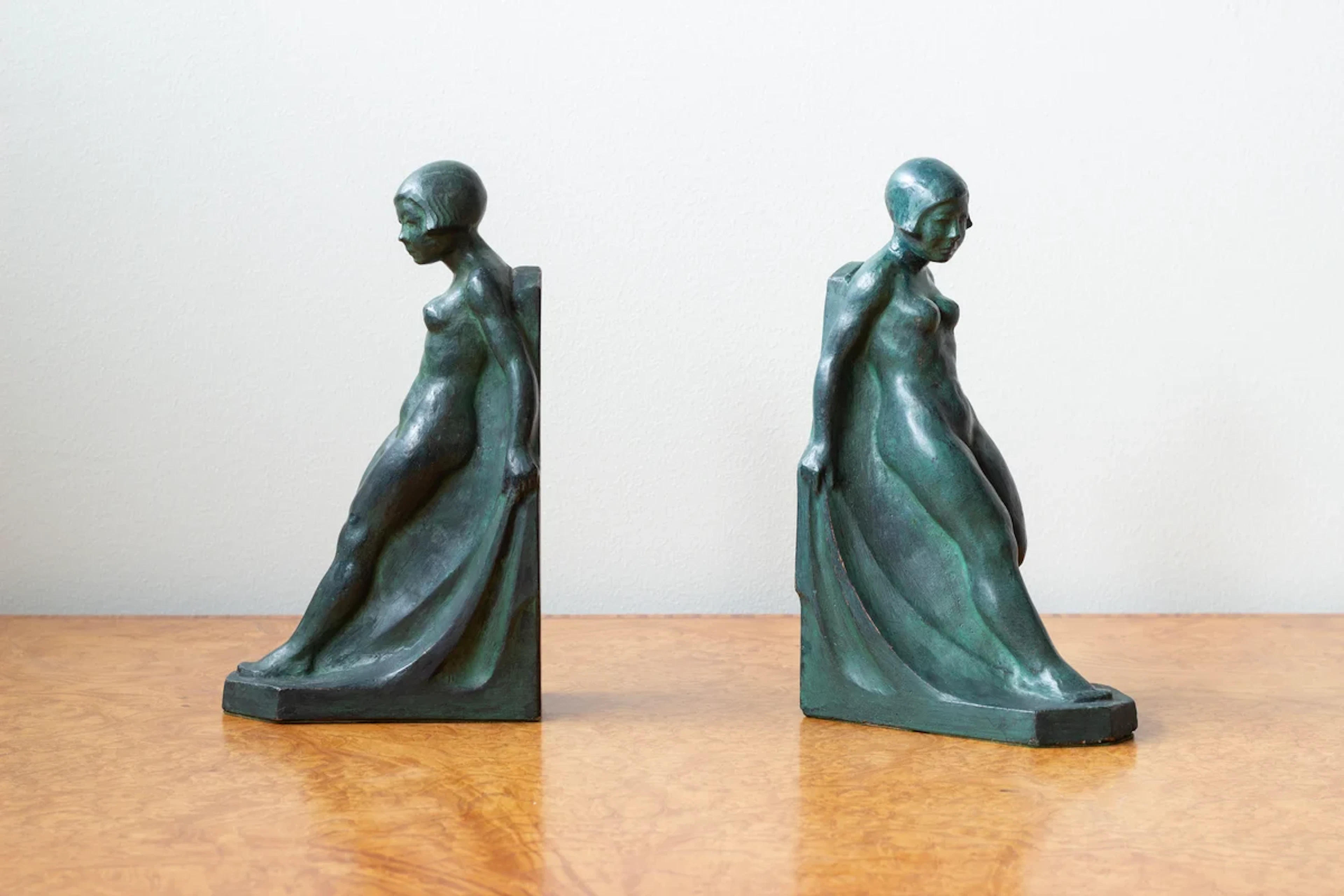 1920s Art Deco bookends by Eric Elenius