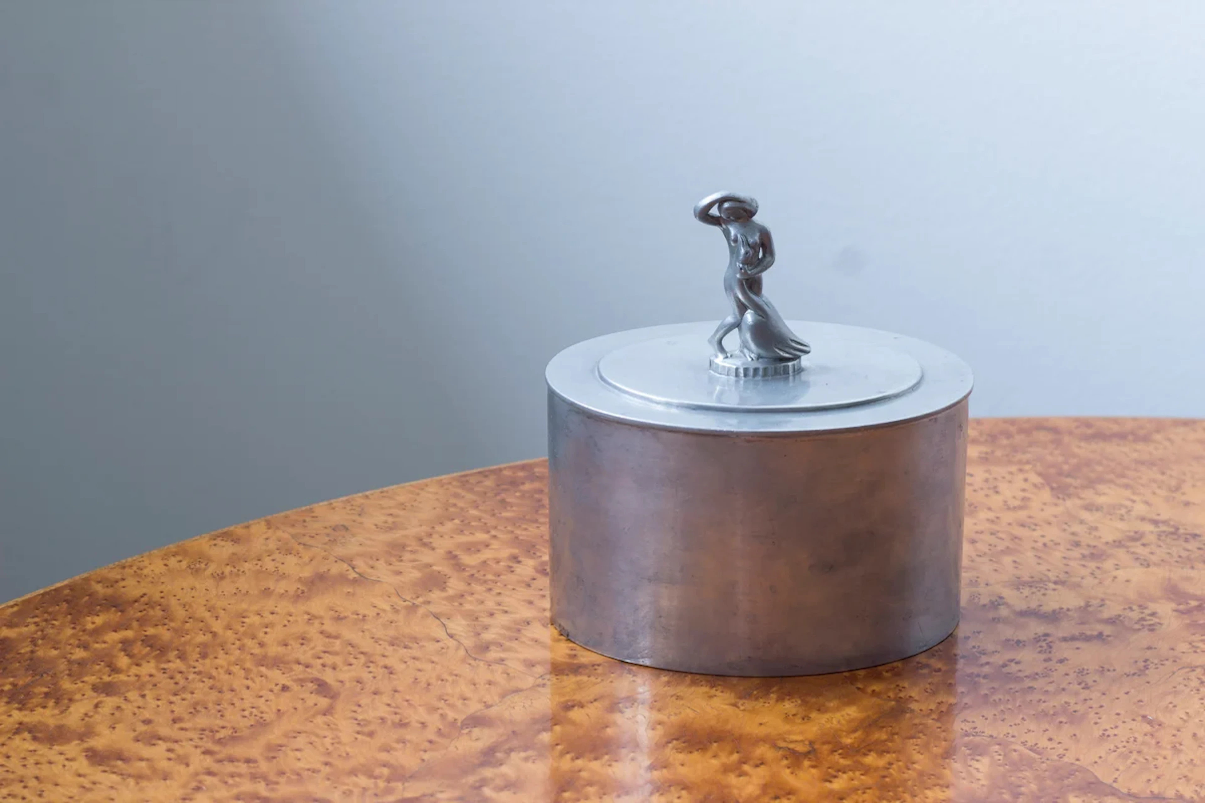 Pewter jar by Sylvia Stave