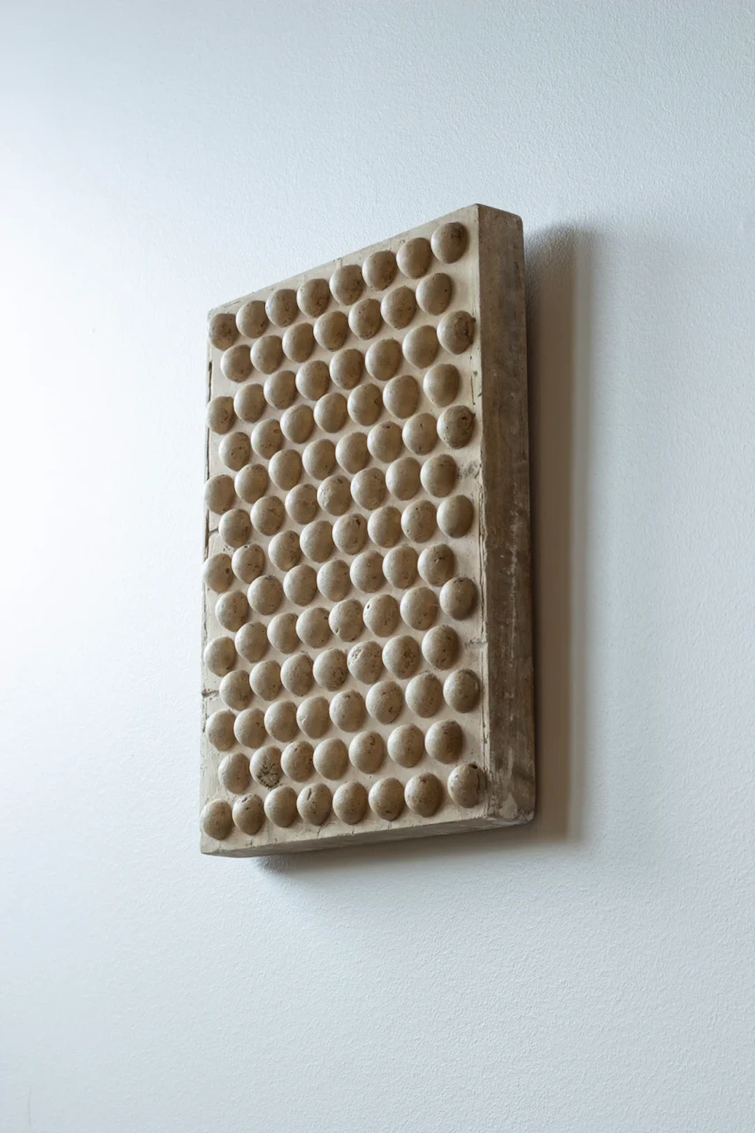 Geometric plaster wall plaque 1900s