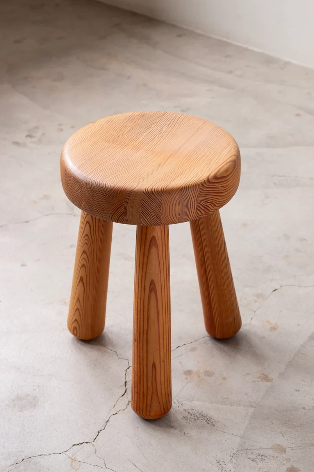 Pine Stool by Ingvar Hildingsson