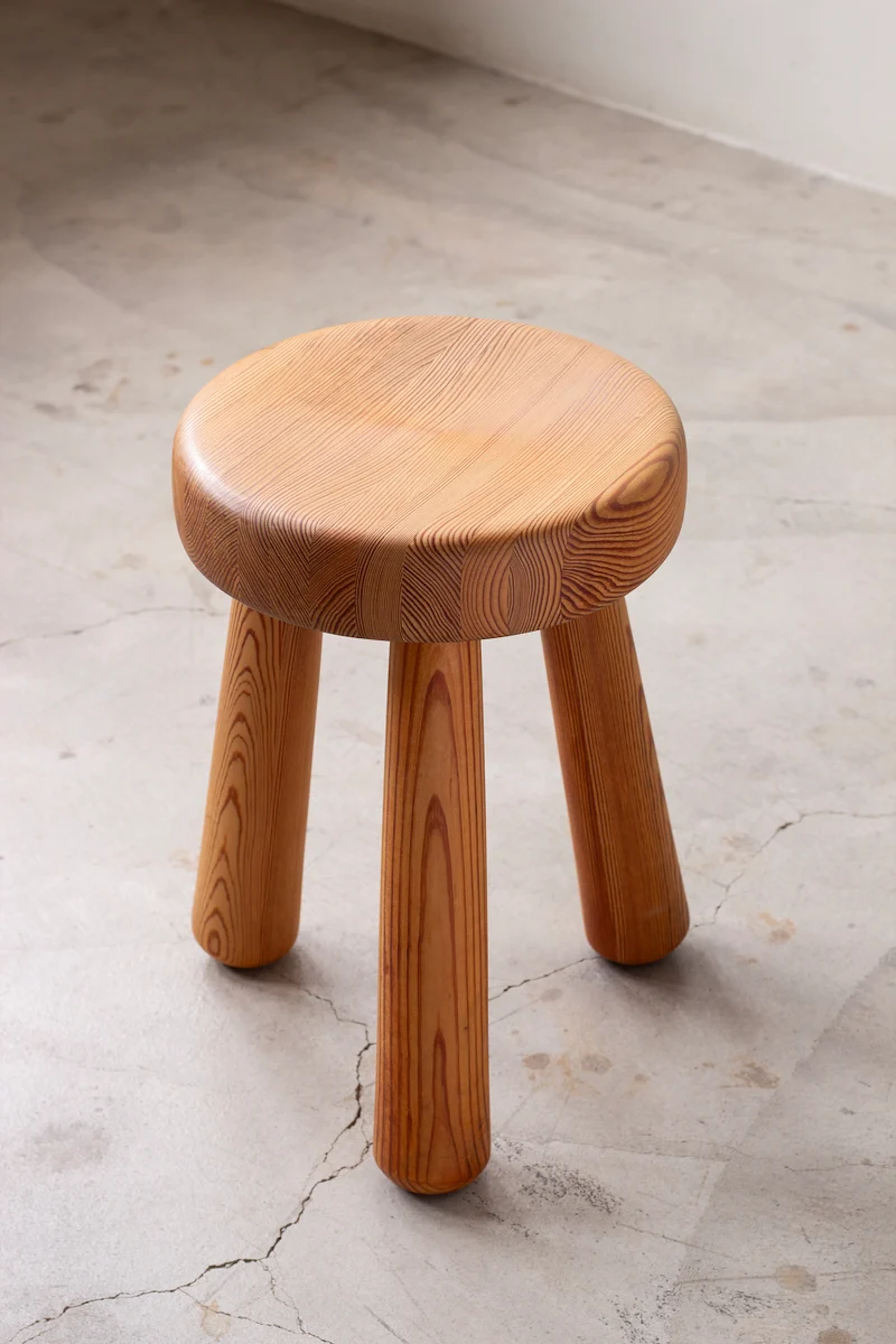 Pine Stool by Ingvar Hildingsson