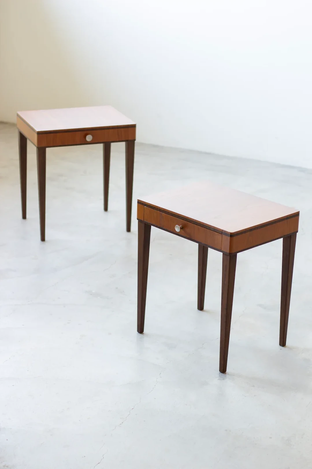 "O.K" bedside tables by Axel Einar Hjorth