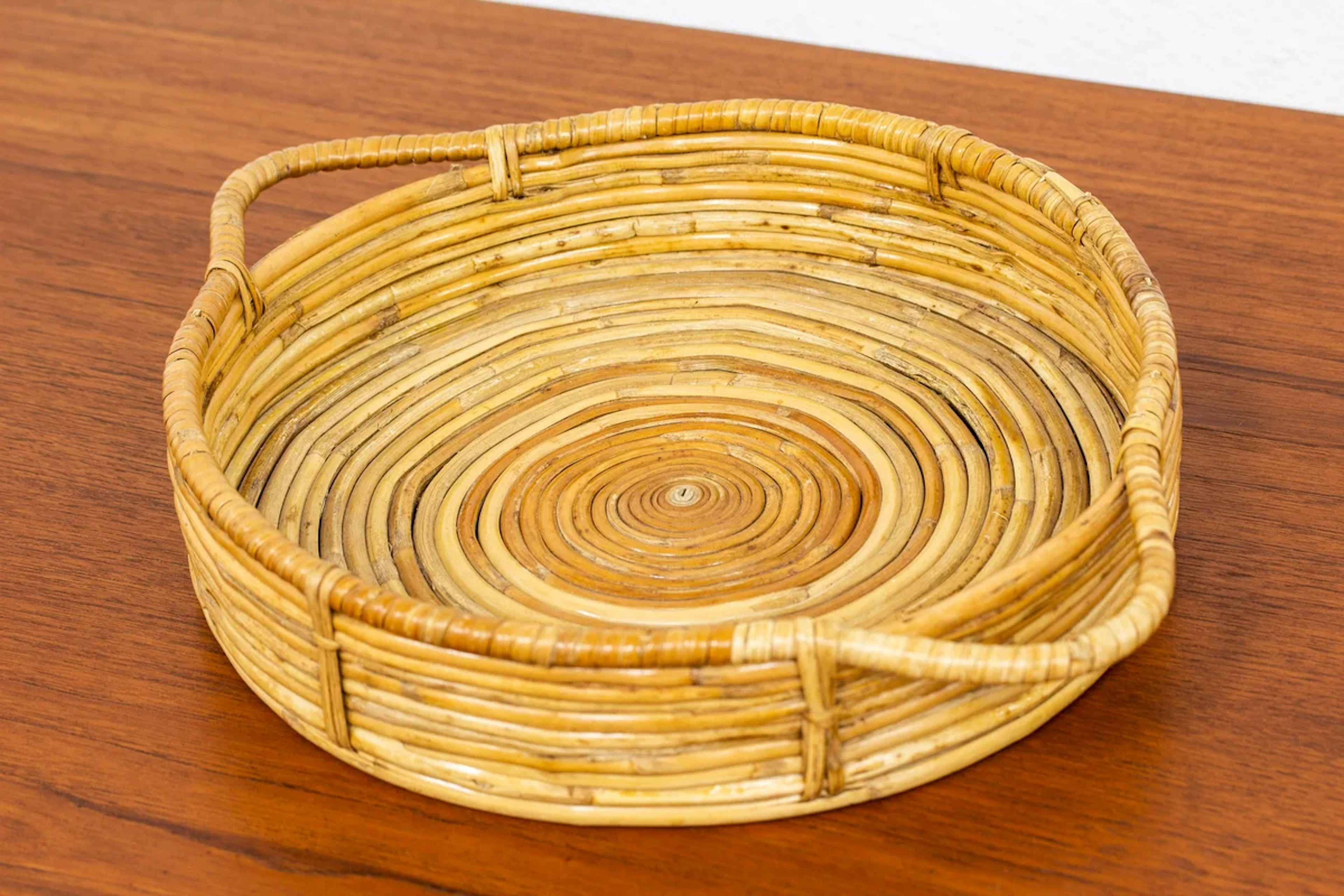 1950s Rattan basket from Finland