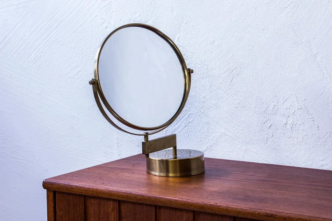 Vanity mirror by Hans Agne Jakobsson
