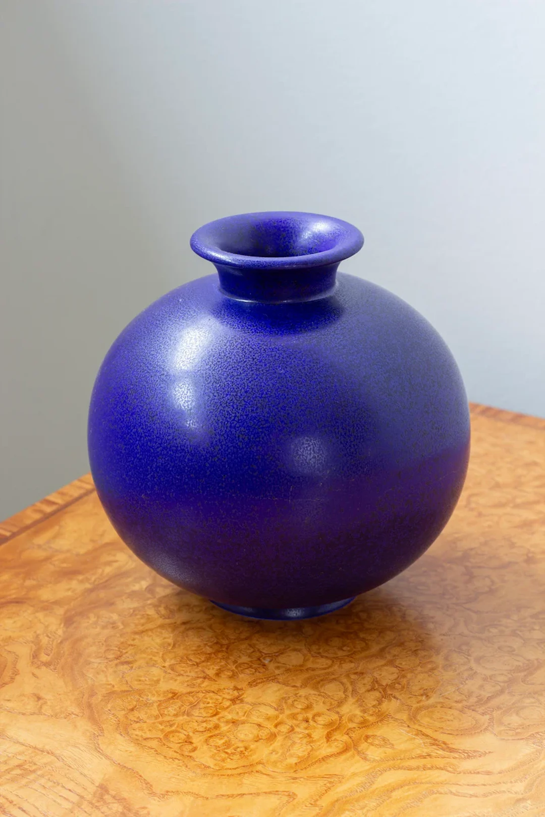 Blue vase by Gunnar Nylund