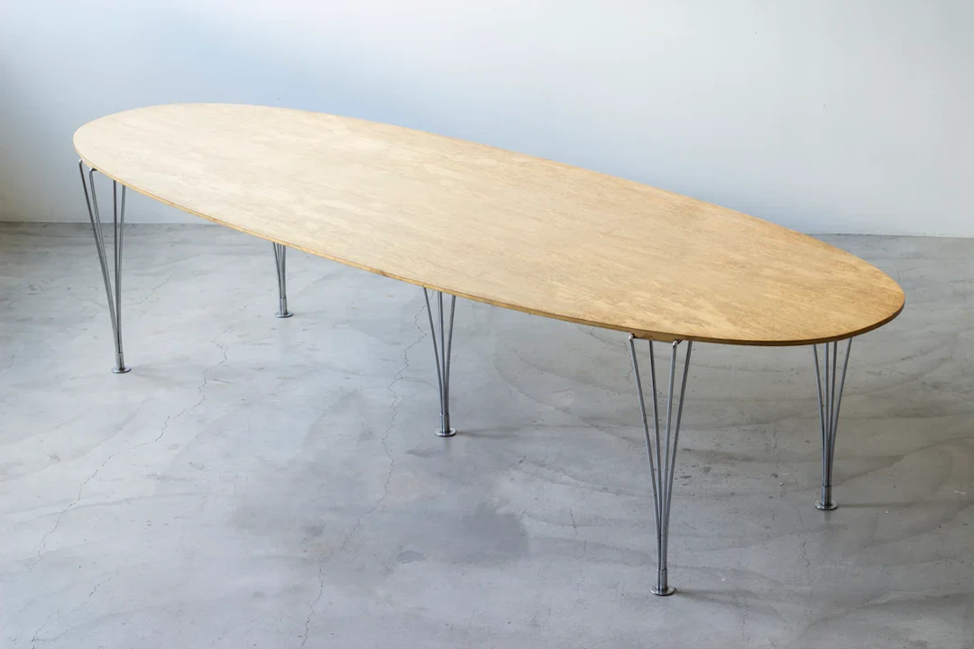 Rare birds eye birch "Super Ellips" by Bruno Mathsson