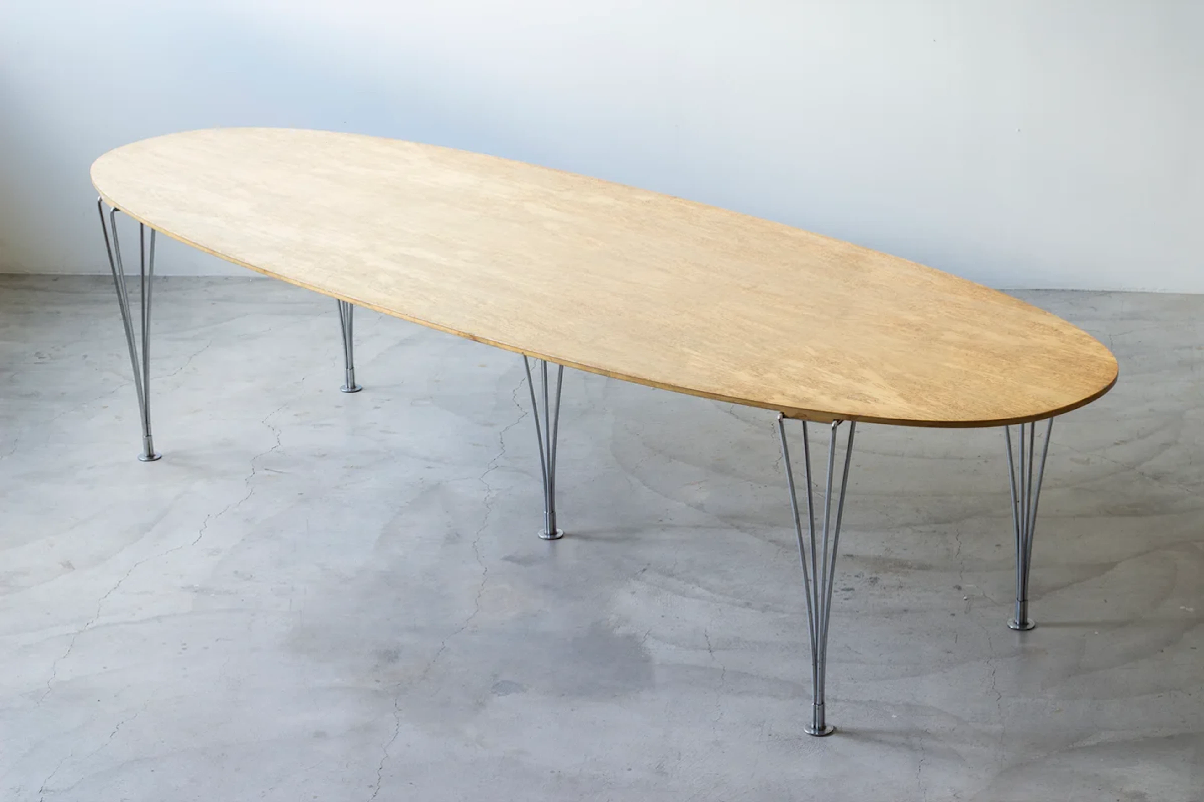 Rare birds eye birch "Super Ellips" by Bruno Mathsson
