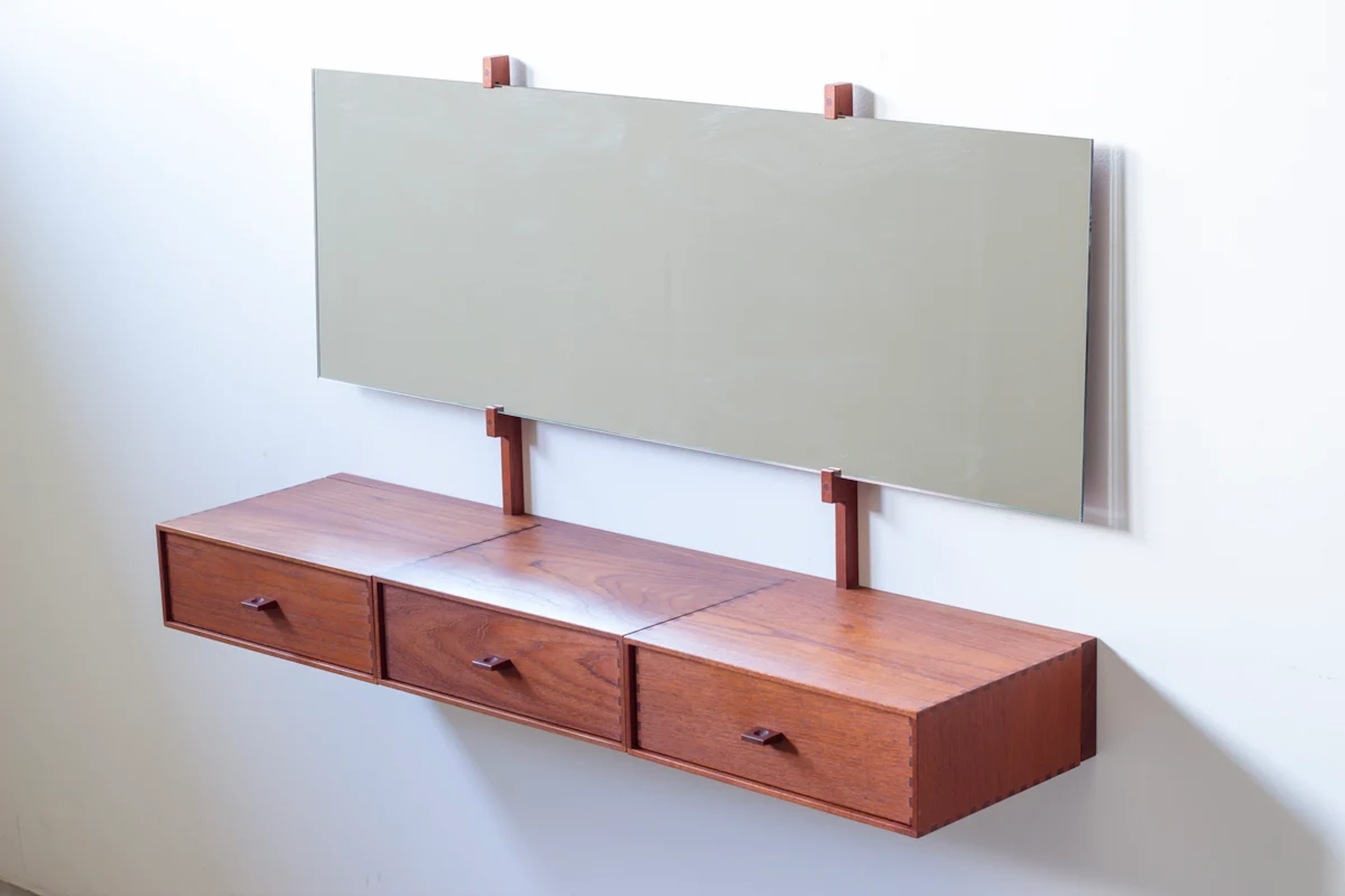 Wall mounted vanity dresser by Uno & Östen Kristiansson