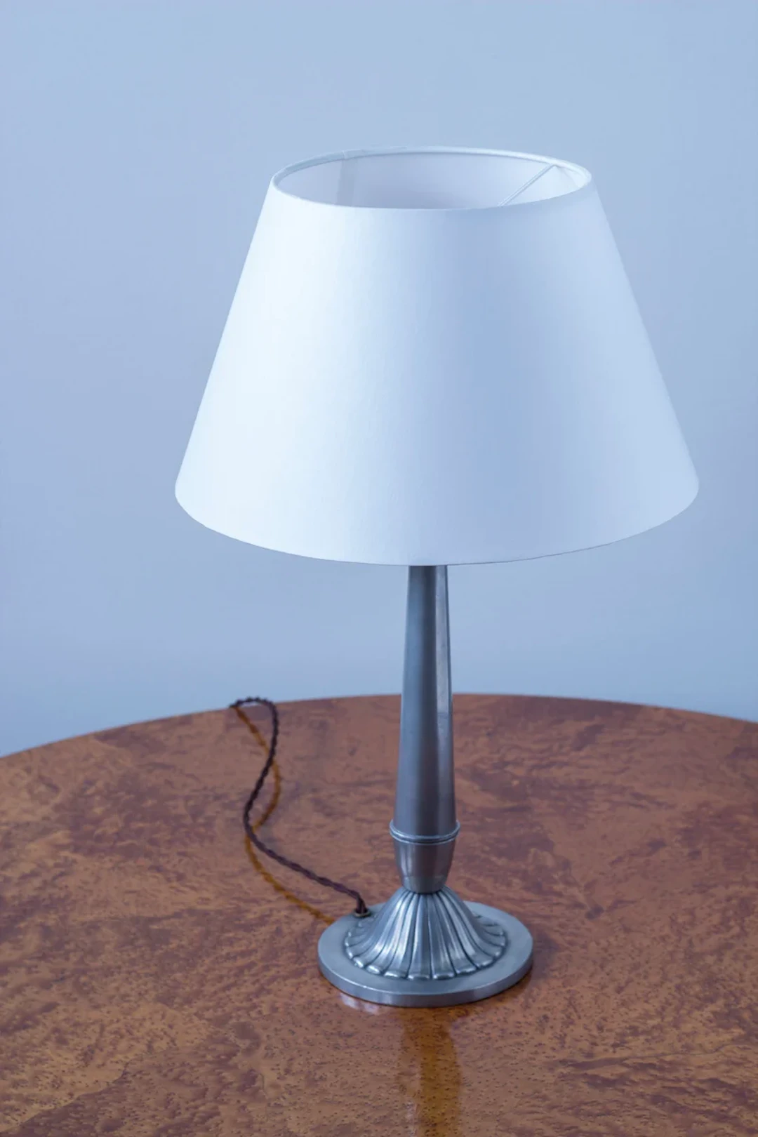 Swedish Grace pewter table lamp, 1931