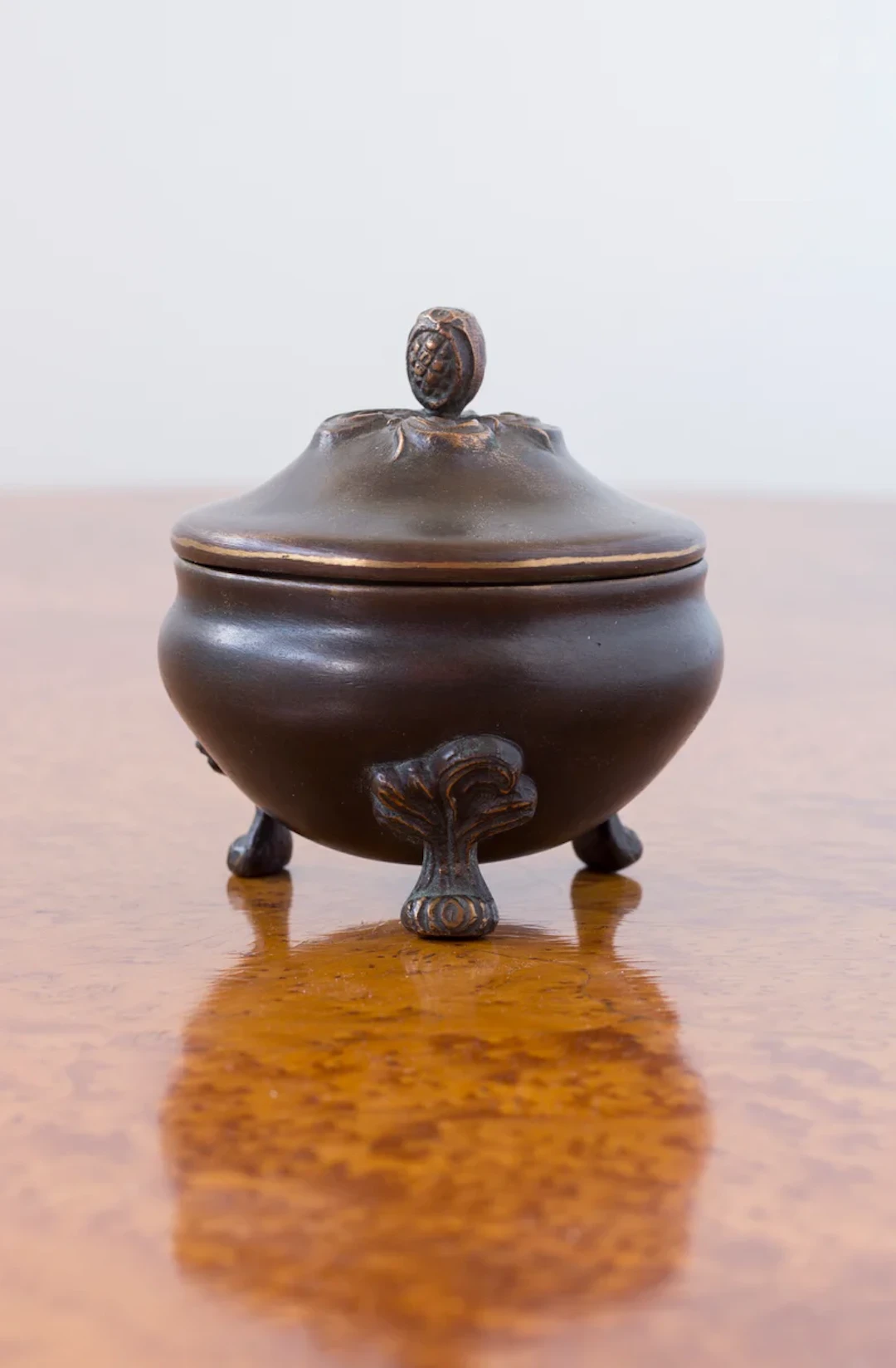 Lidded bronze box by Böhlmarks