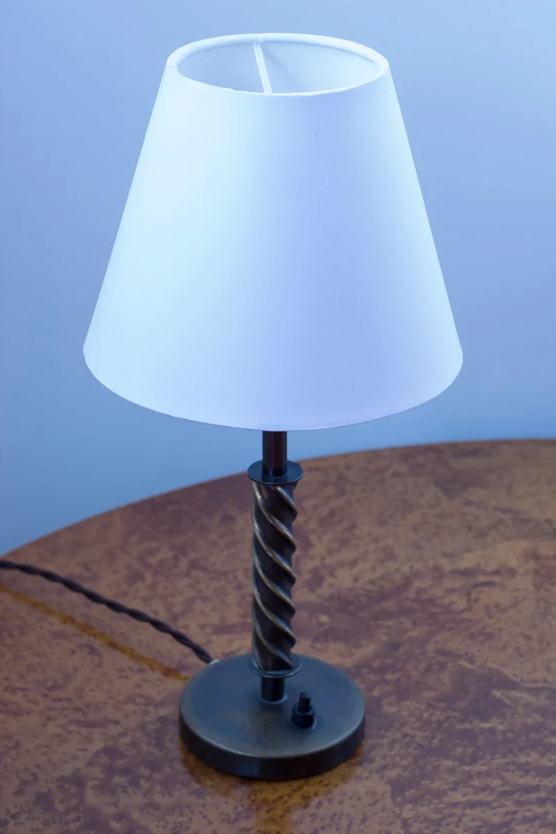 Swedish modern brass table lamp