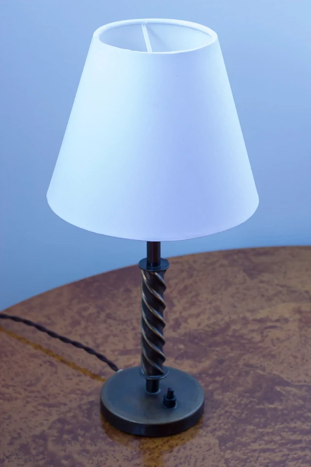 Swedish modern brass table lamp