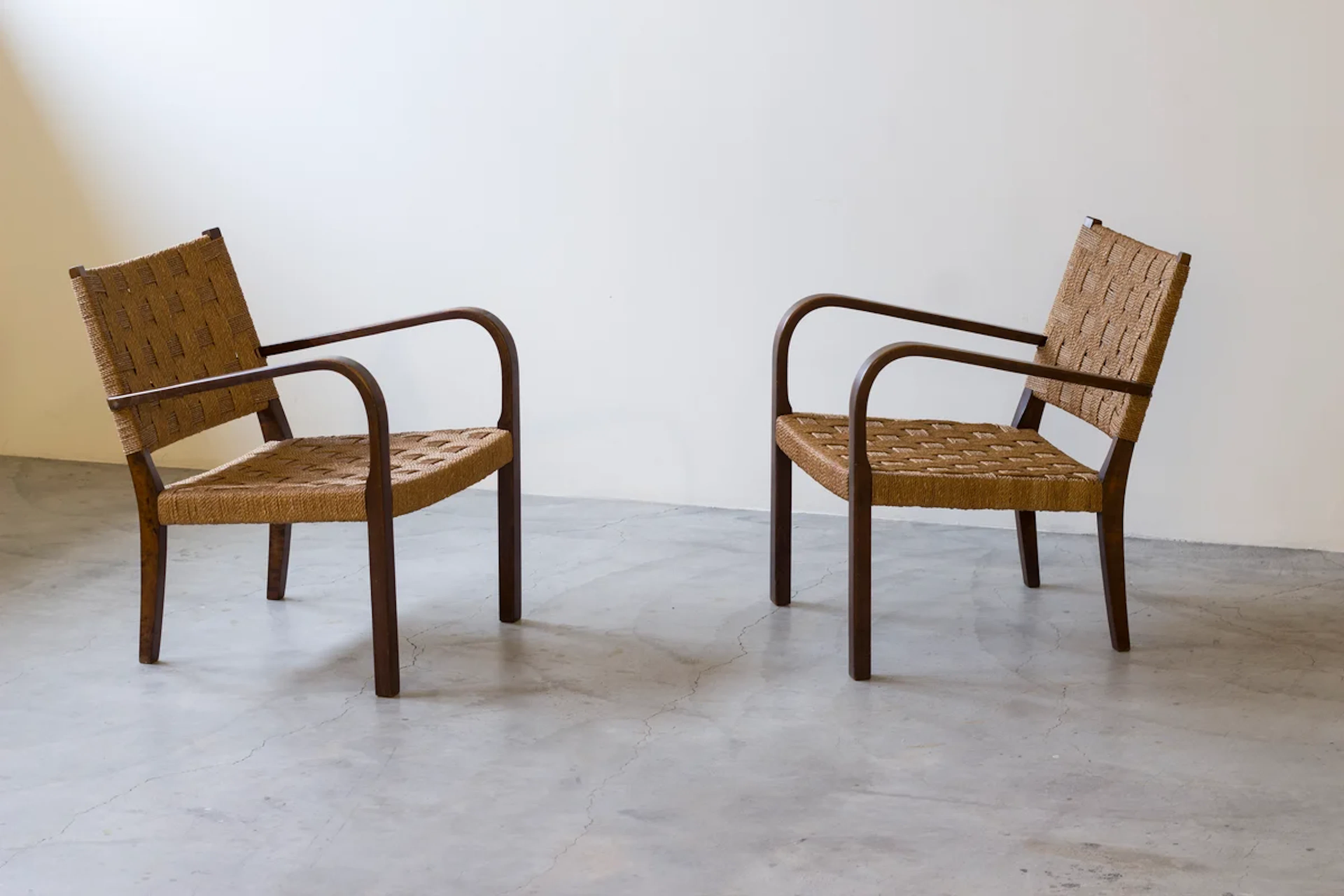 Lounge chairs by Axel Larsson for Gemla