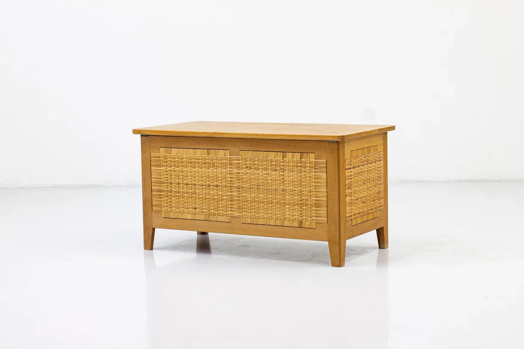 Chest with rattan by Kai winding