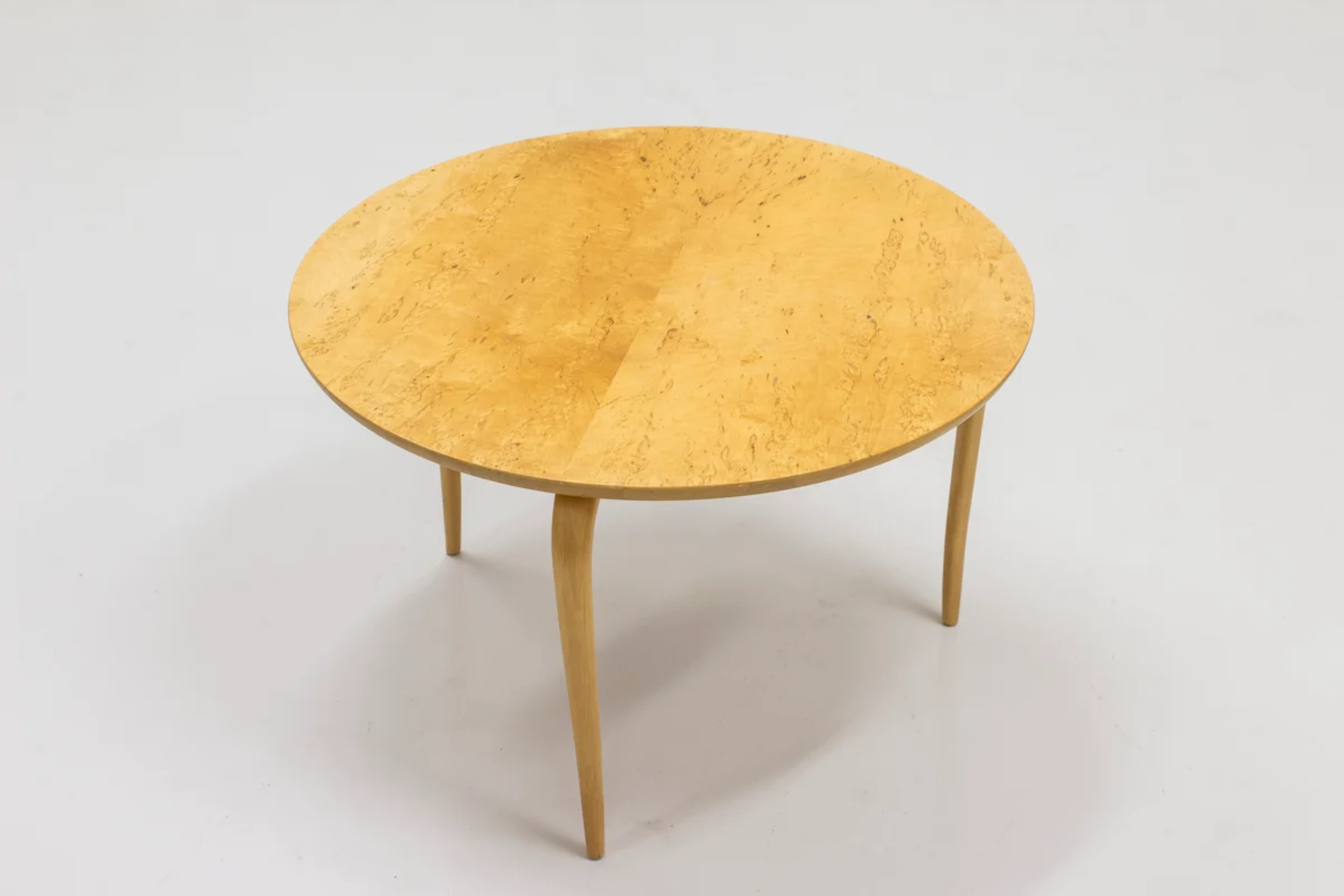 Burl birch "Annika" table by Mathsson