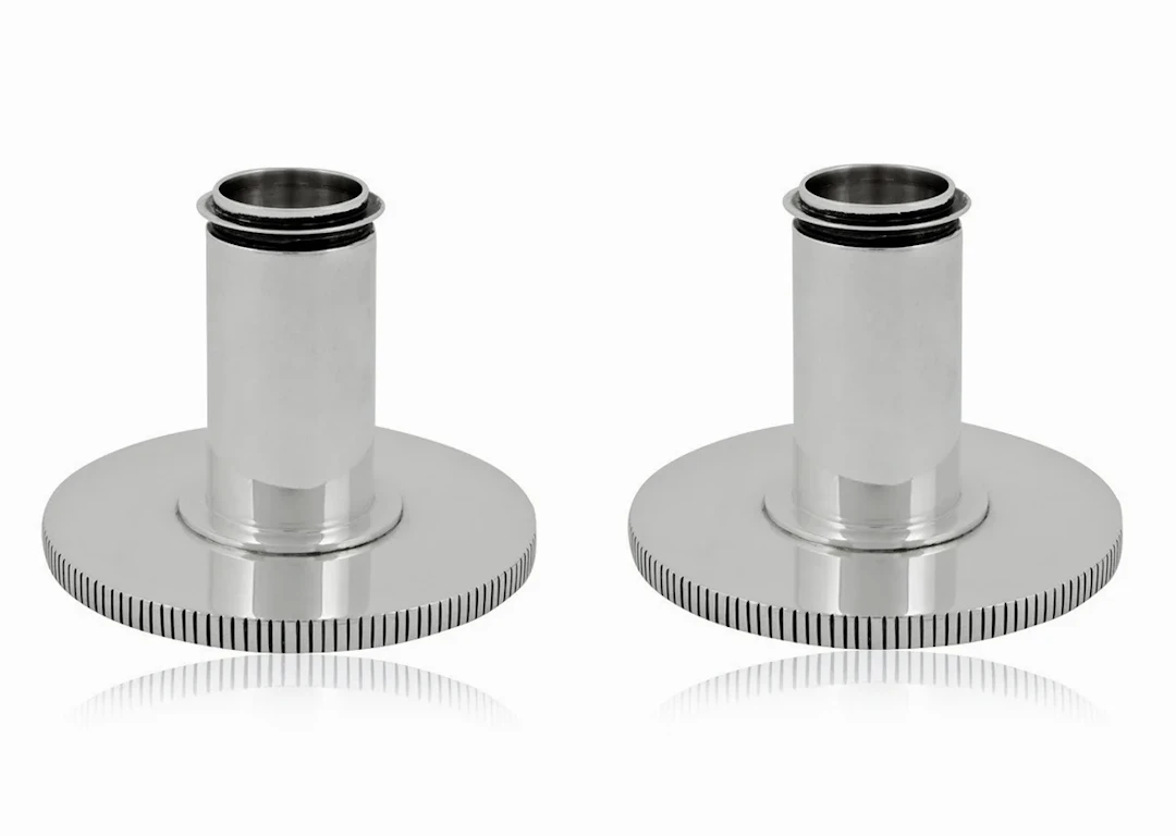 Georg Jensen Sterling Silver Sigvard Bernadotte Candlesticks. Copenhagen