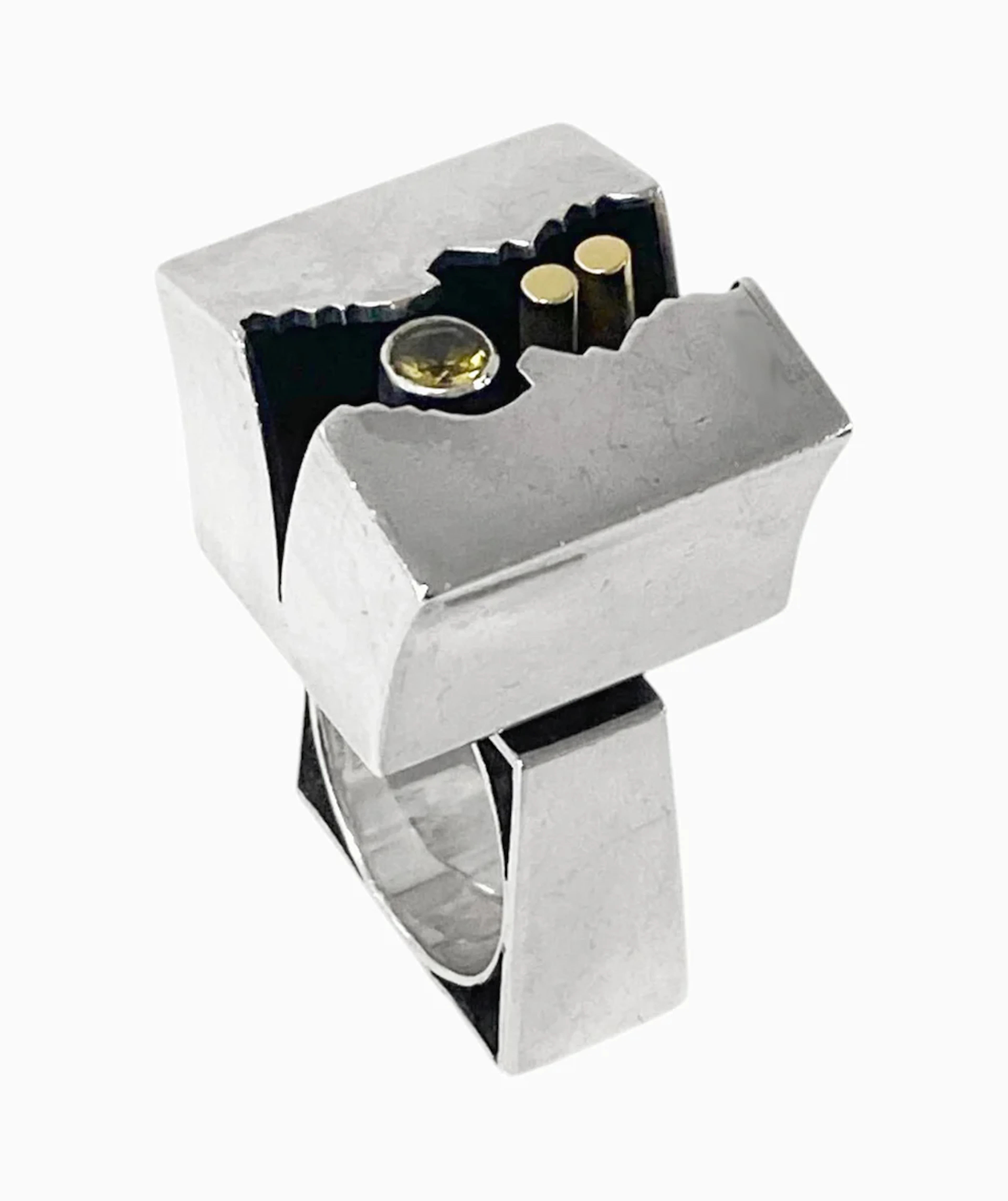Walter Schluep Sterling silver 18K Gold Ring