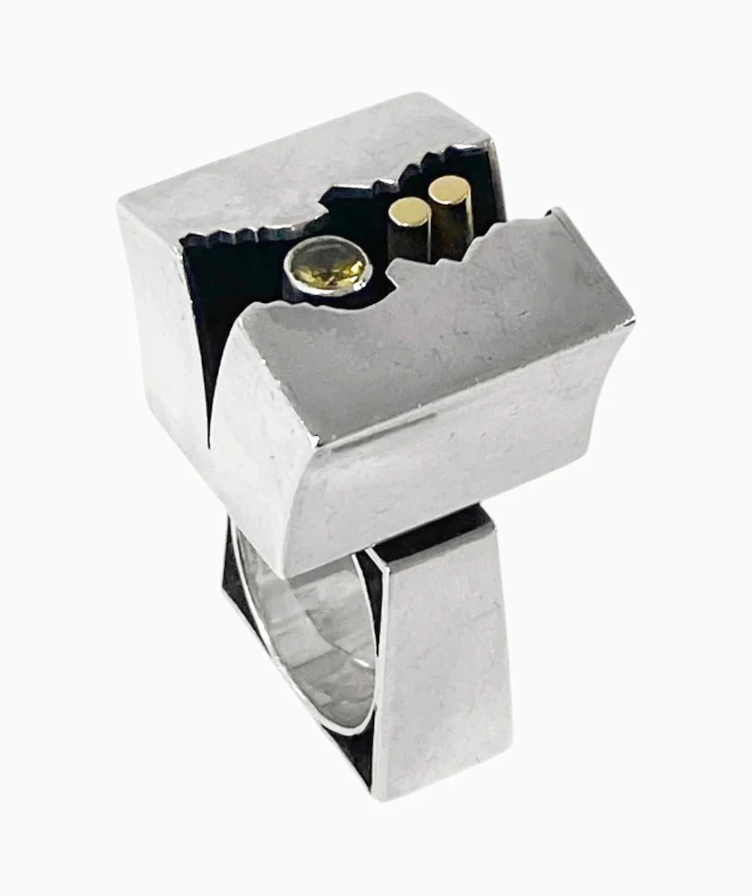 Walter Schluep Sterling silver 18K Gold Ring