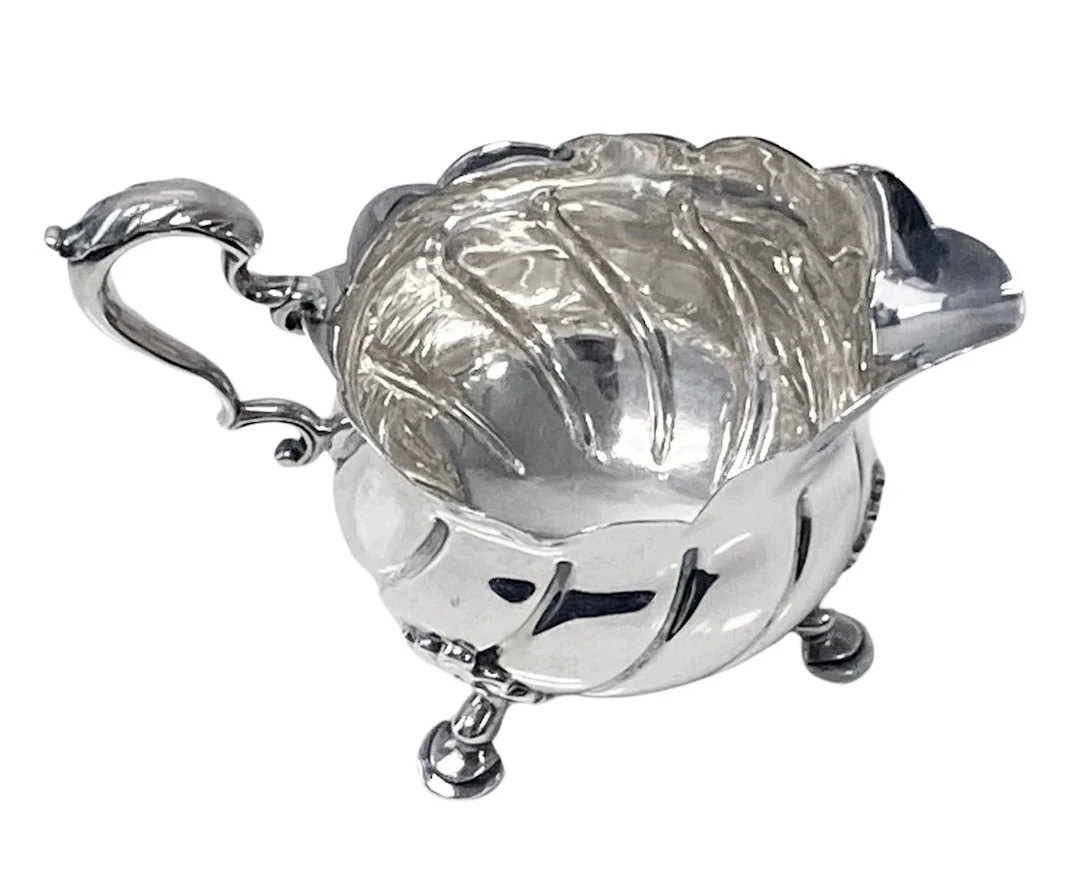 Antique Silver Cream Jug London 1899 Barnard Silversmiths