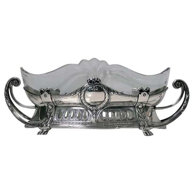 WMF Art Nouveau Flower Fruit Centrepiece, circa 1910
