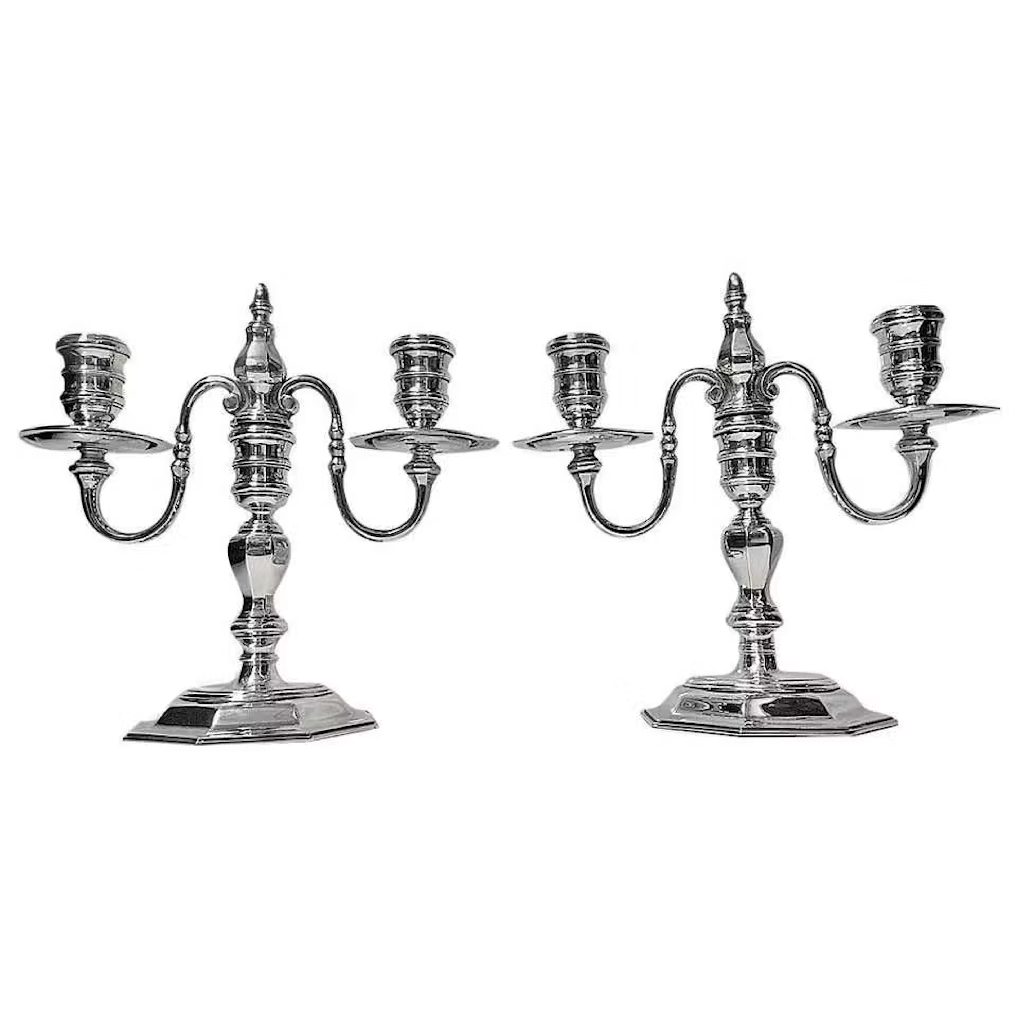 Garrard & Co. Sterling Silver Candelabra Candlesticks London 1968