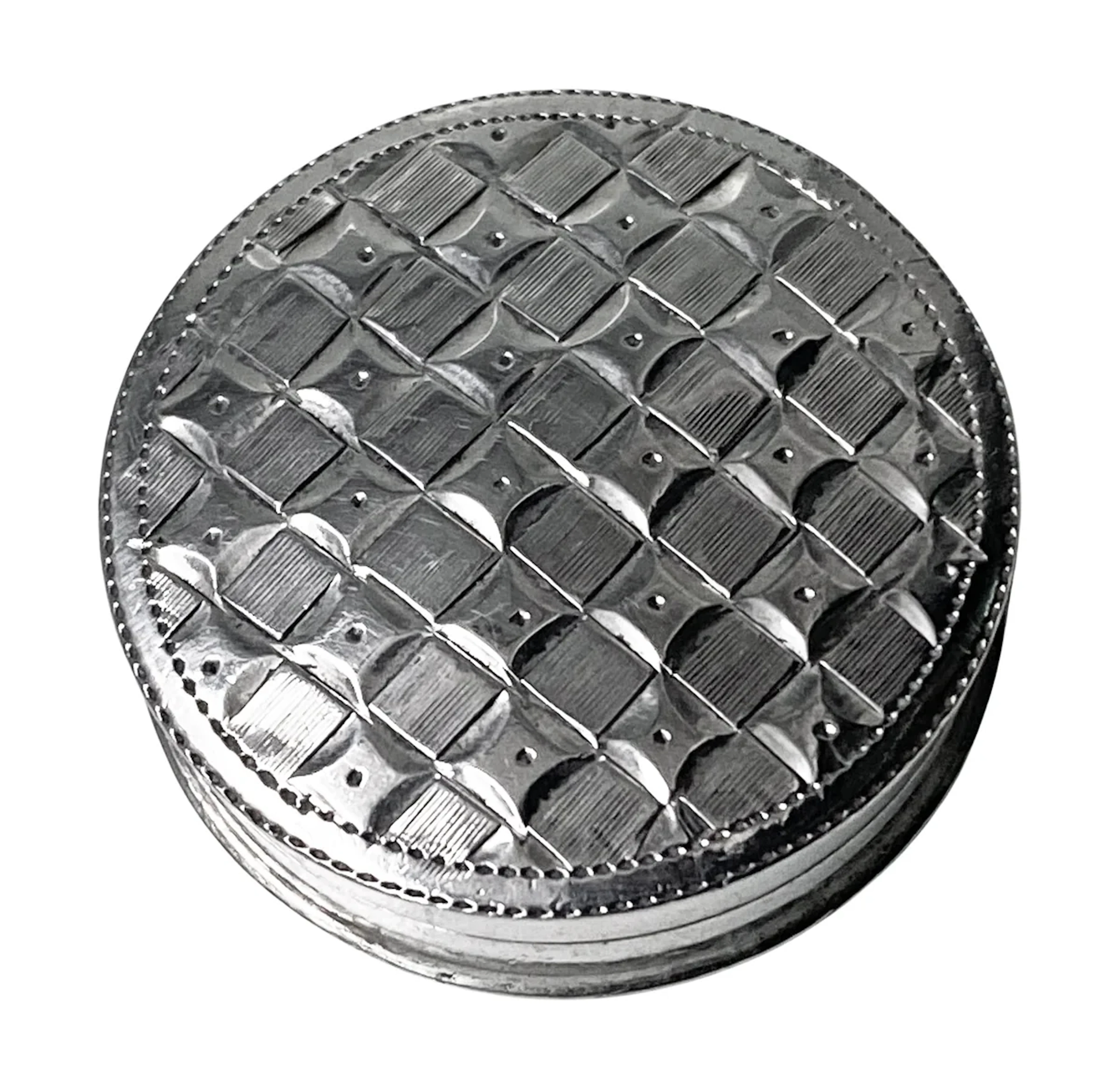 Georgian Silver Patch Pill Box Birmingham 1802 Samuel Pemberton